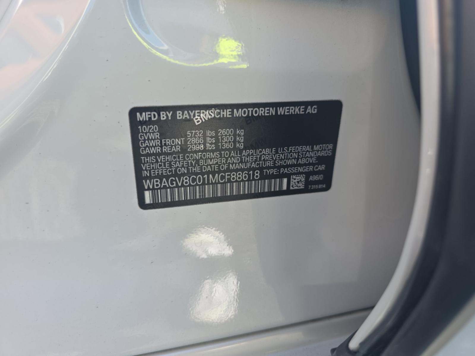 2021 BMW 8 Series M850i xDrive AWD