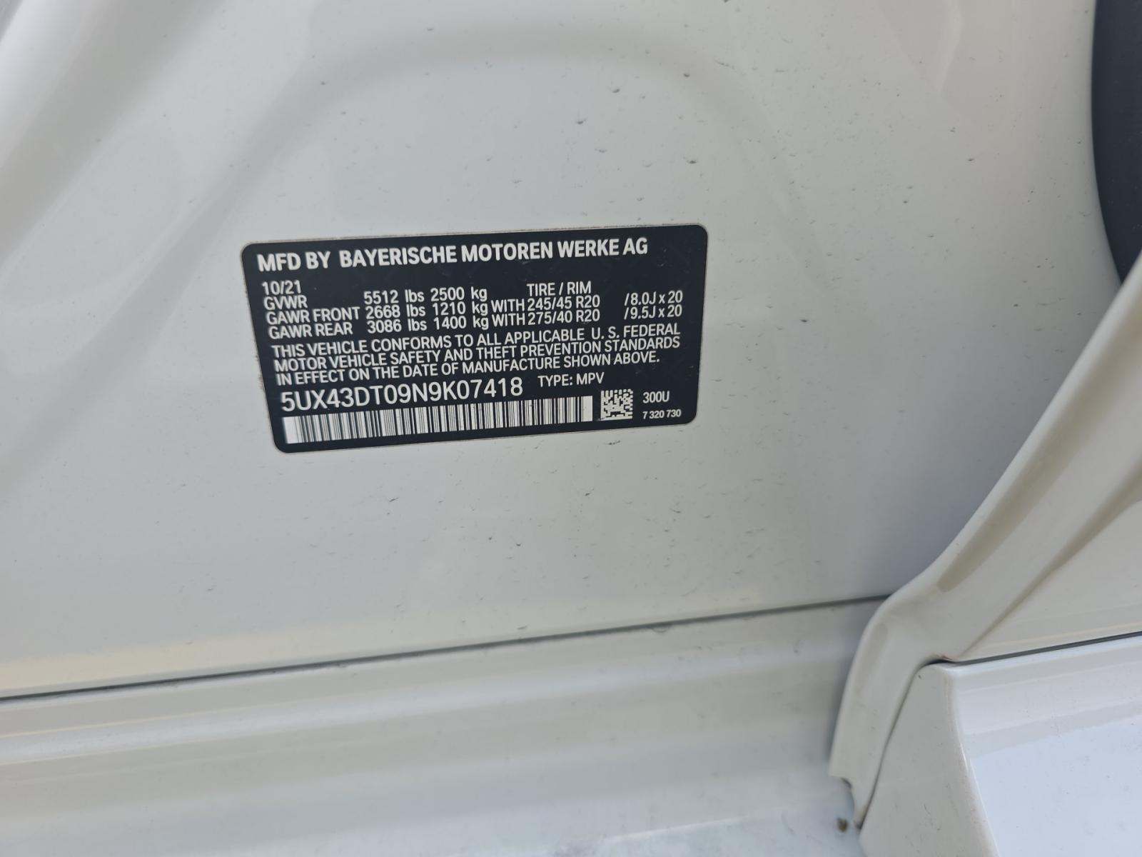 2022 BMW X4 M40i AWD