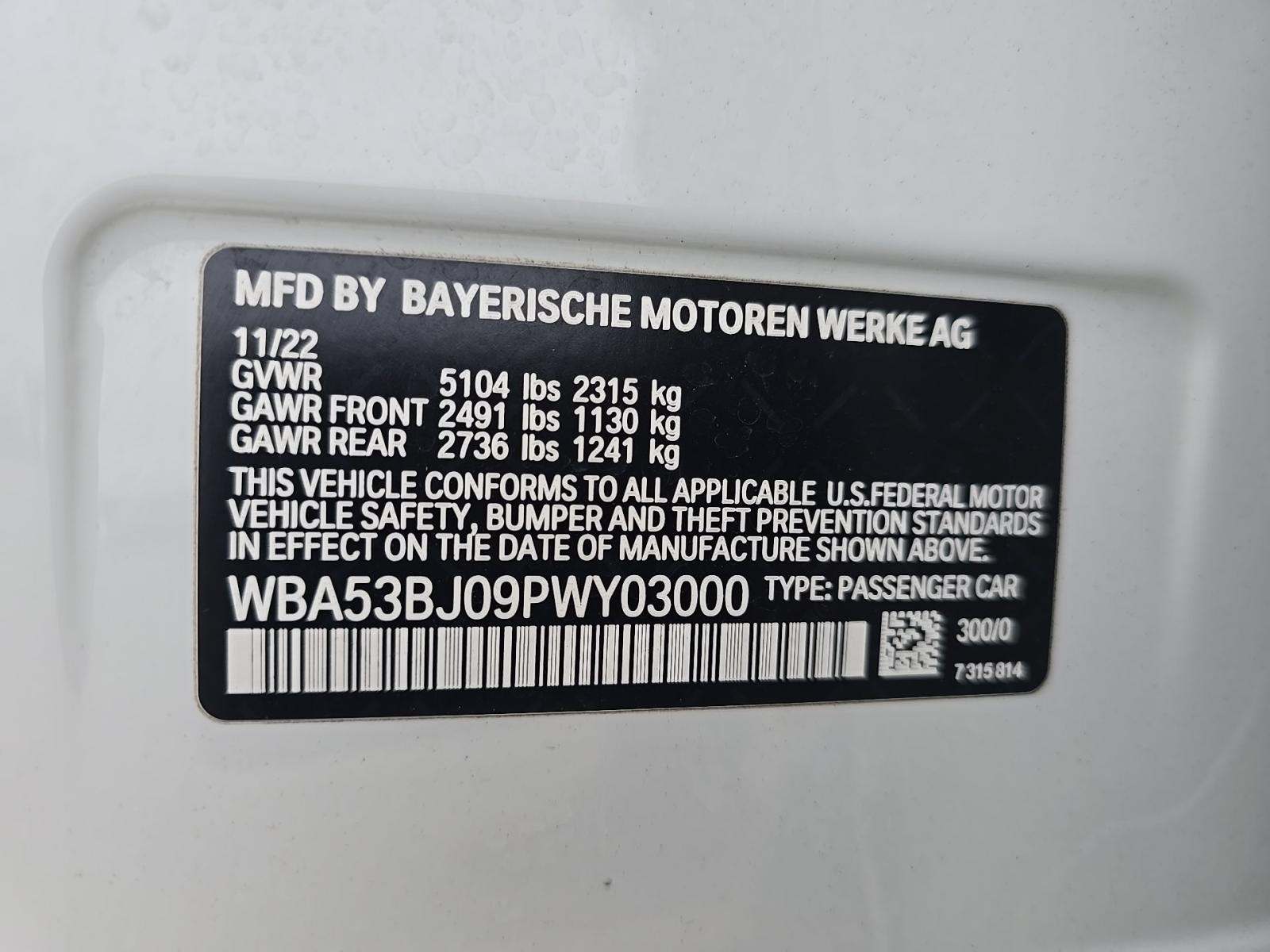 2023 BMW 5 Series 540i RWD