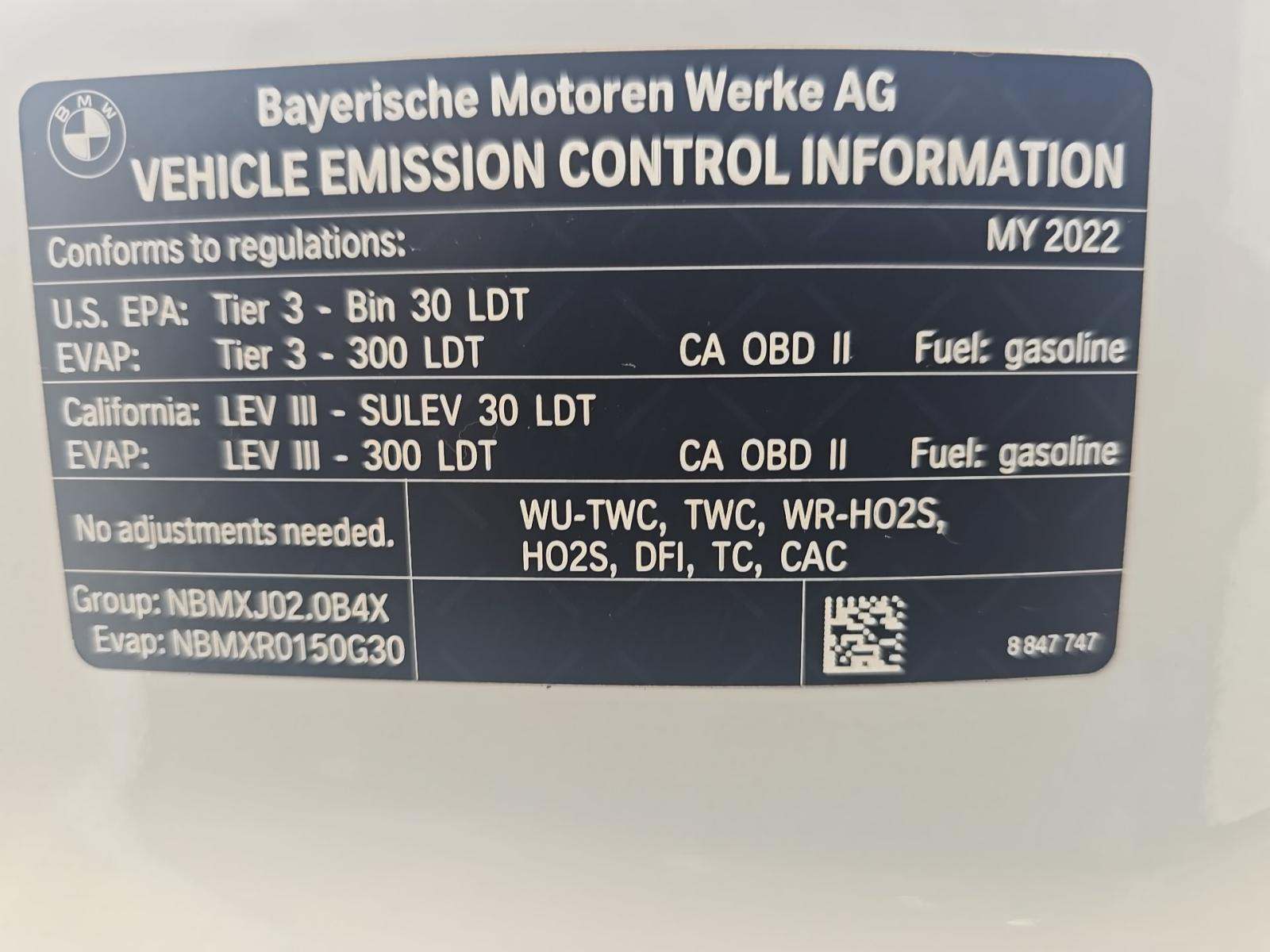 2022 BMW X4 xDrive30i AWD