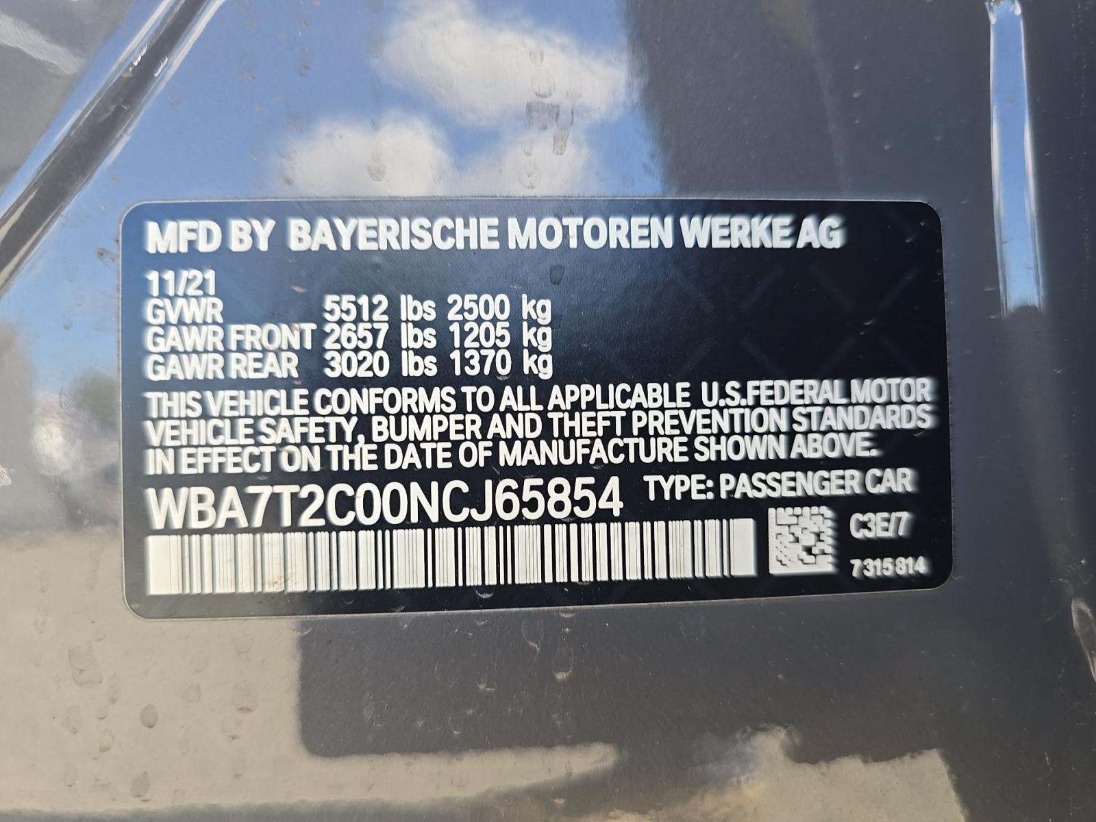 2022 BMW 7 Series 740i RWD