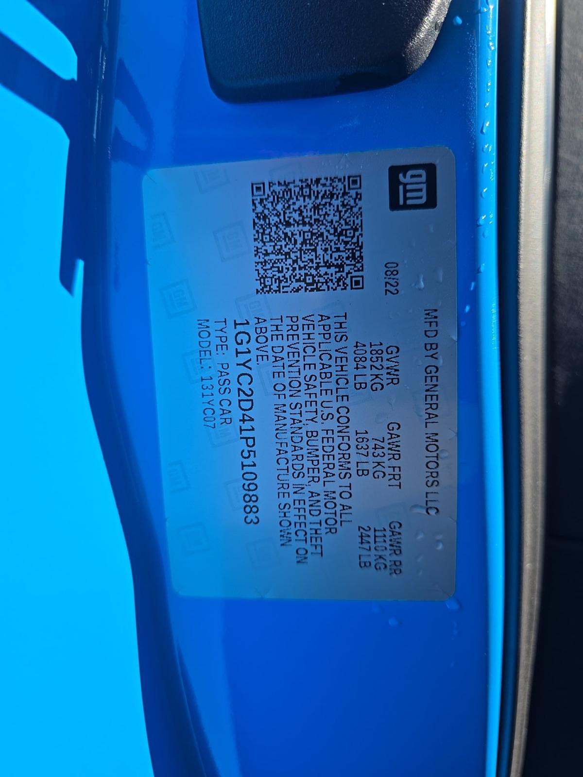 2023 Chevrolet Corvette Stingray RWD