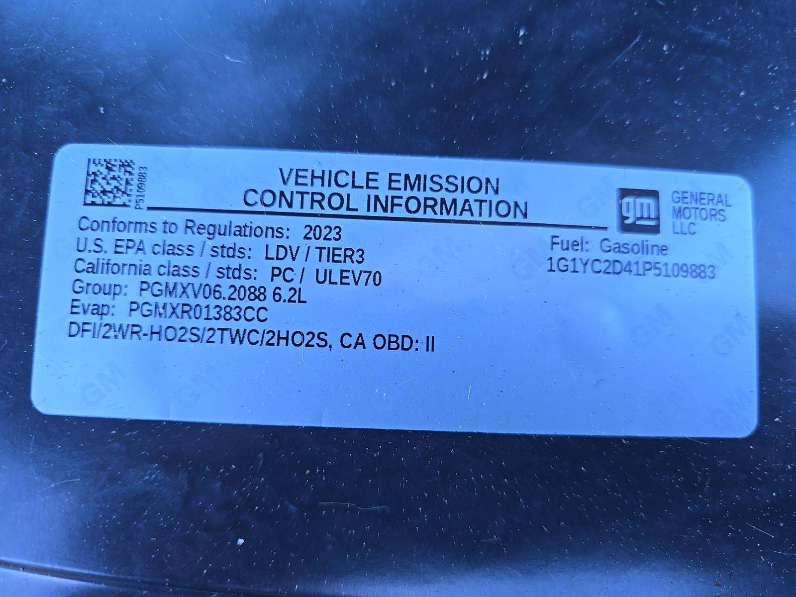 2023 Chevrolet Corvette Stingray RWD