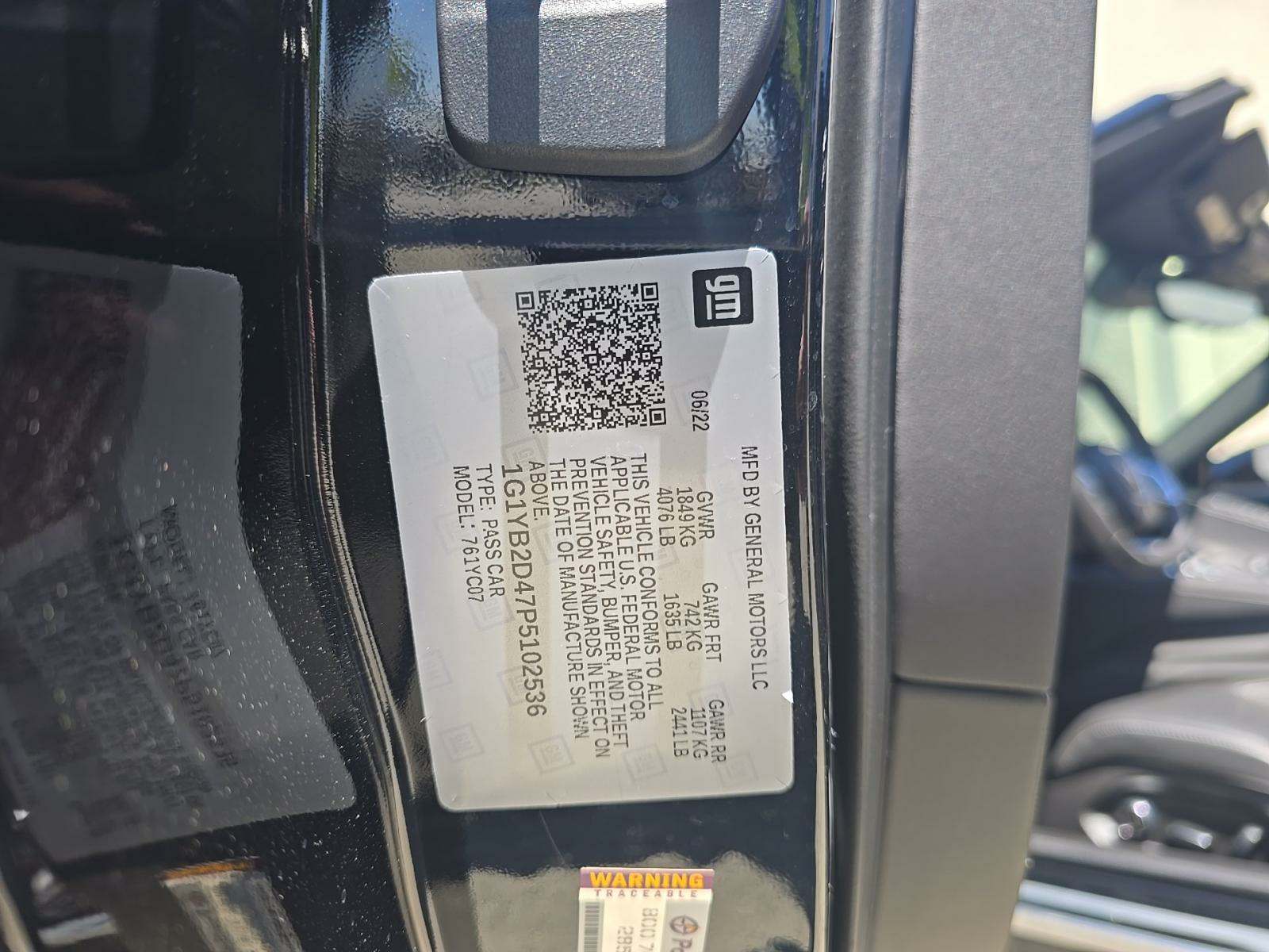 2023 Chevrolet Corvette Stingray RWD