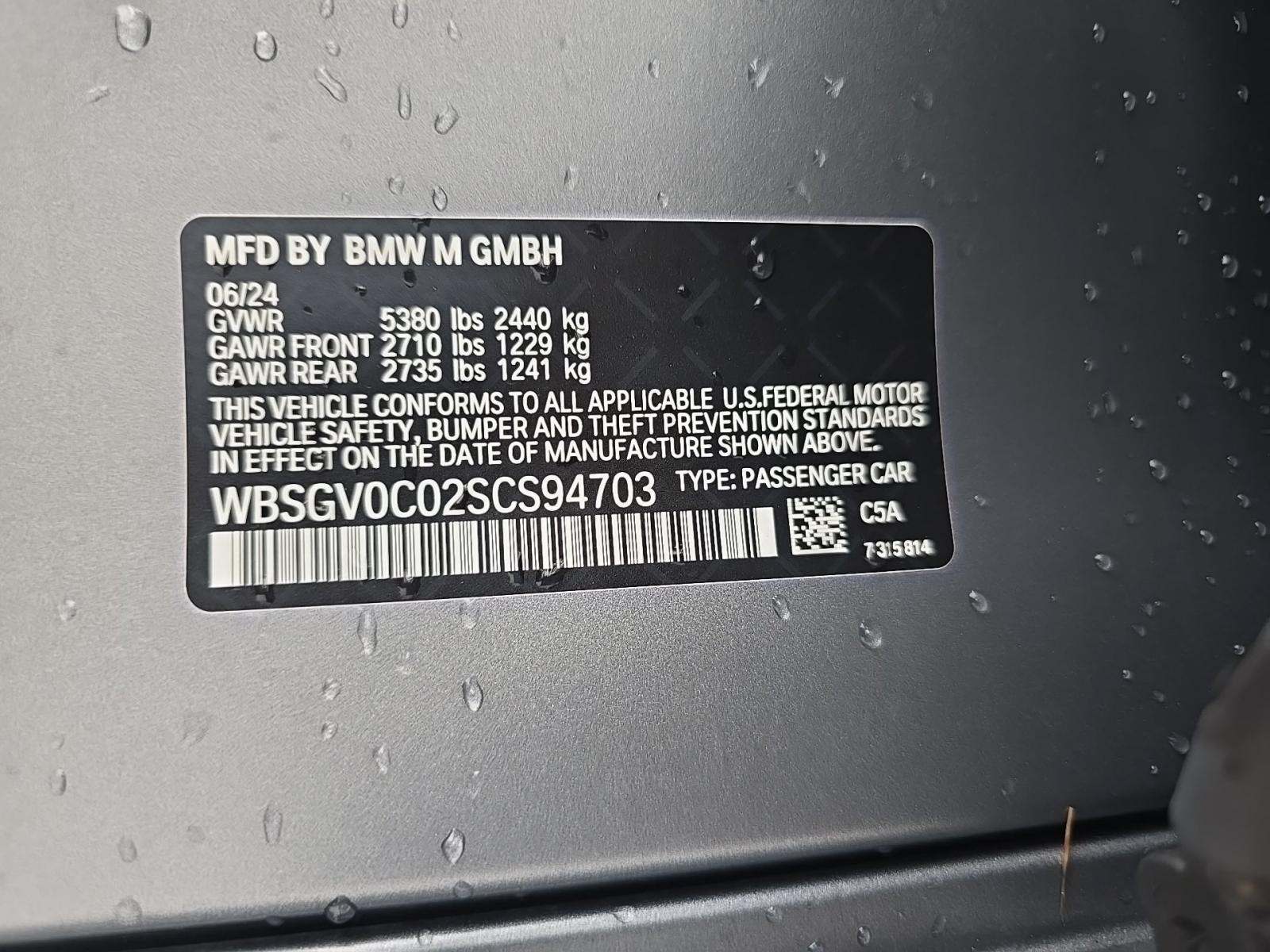 2025 BMW M8 Competition AWD