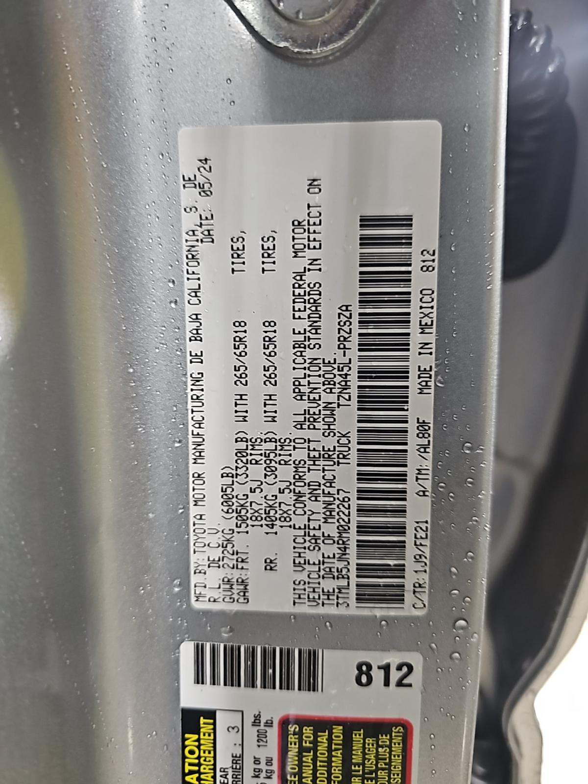 2024 Toyota Tacoma TRD Sport AWD