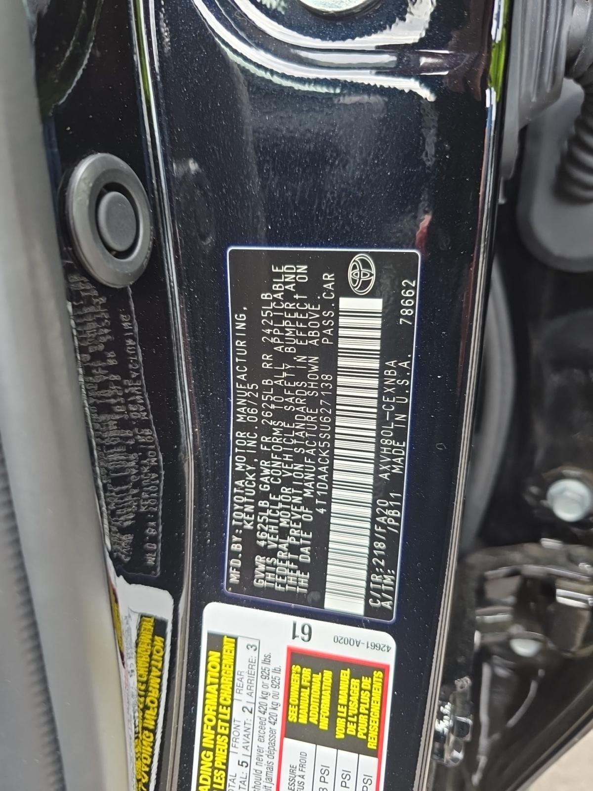 2025 Toyota Camry LE FWD