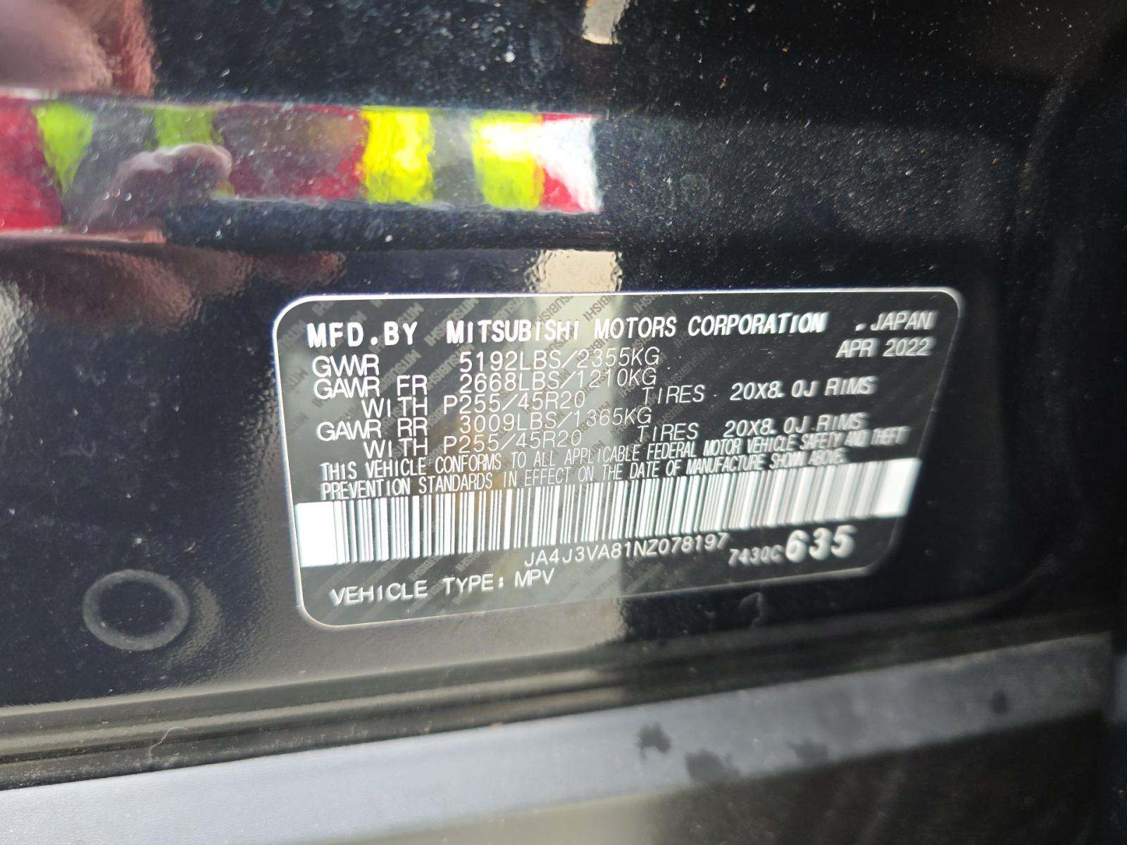 2022 Mitsubishi Outlander SEL Special Edition FWD
