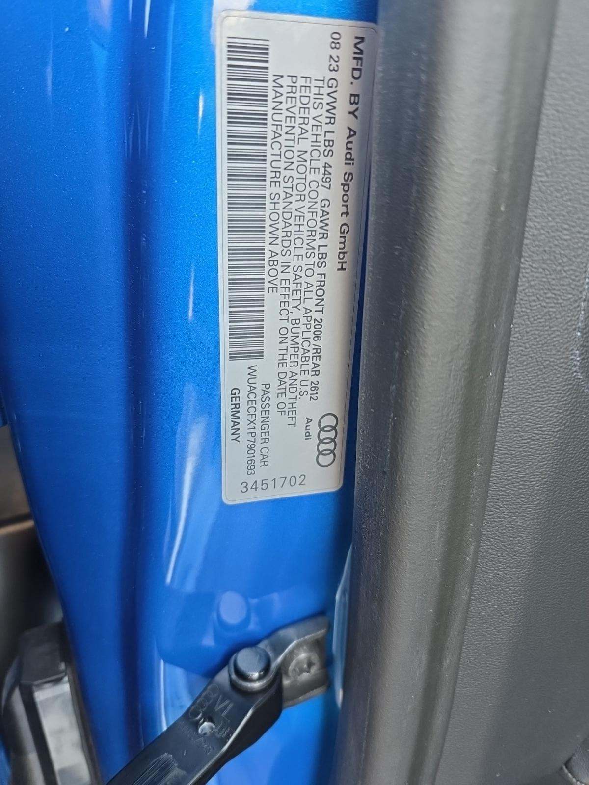 2023 Audi R8 V10 performance RWD