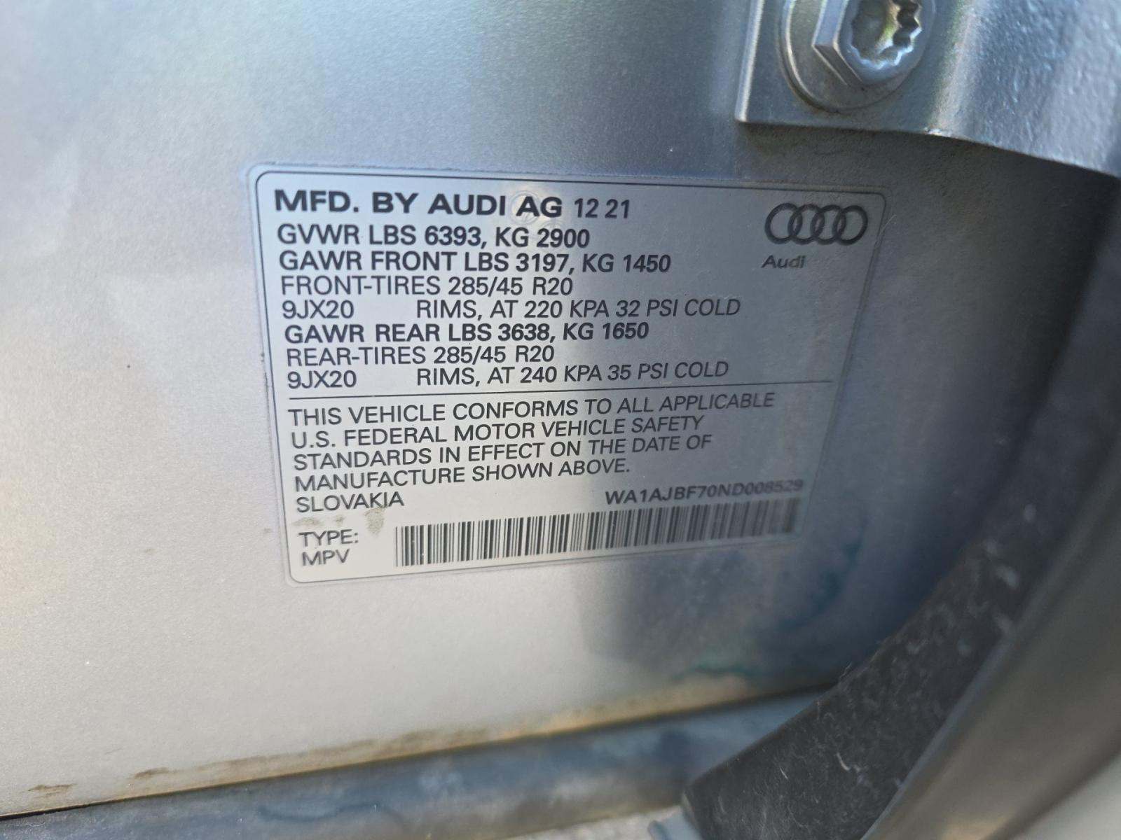 2022 Audi Q7 Premium AWD