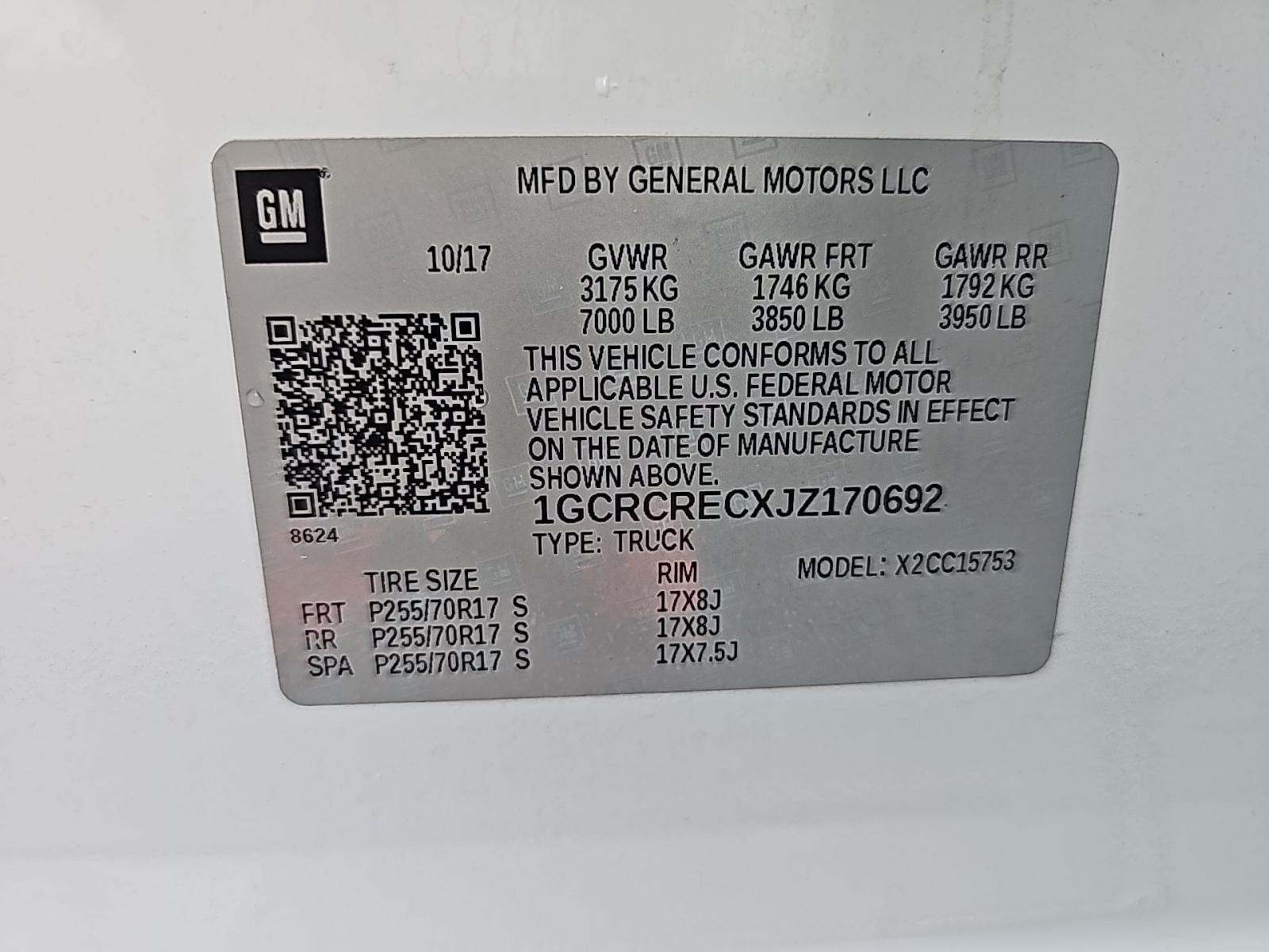 2018 Chevrolet Silverado 1500 LT RWD