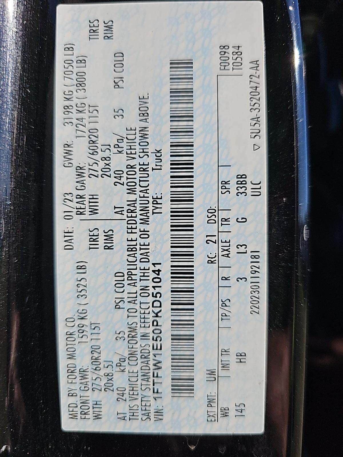 2023 Ford F-150 Lariat AWD