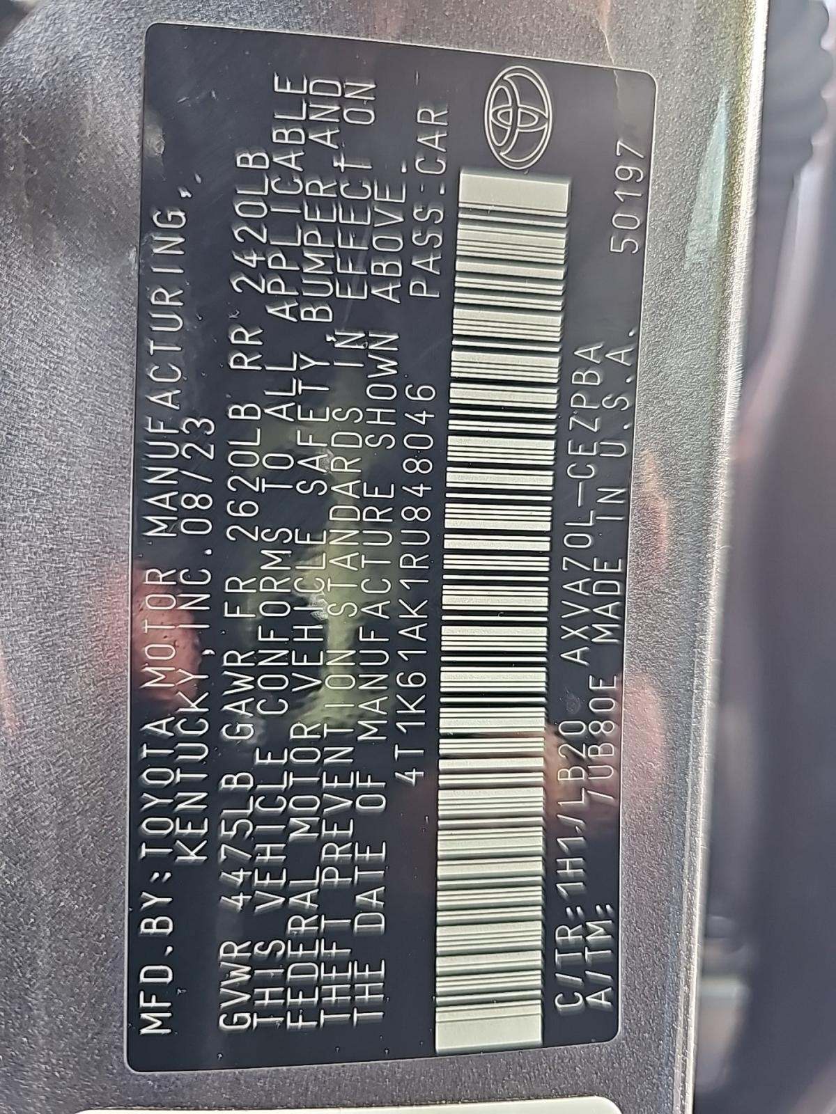 2024 Toyota Camry XSE FWD