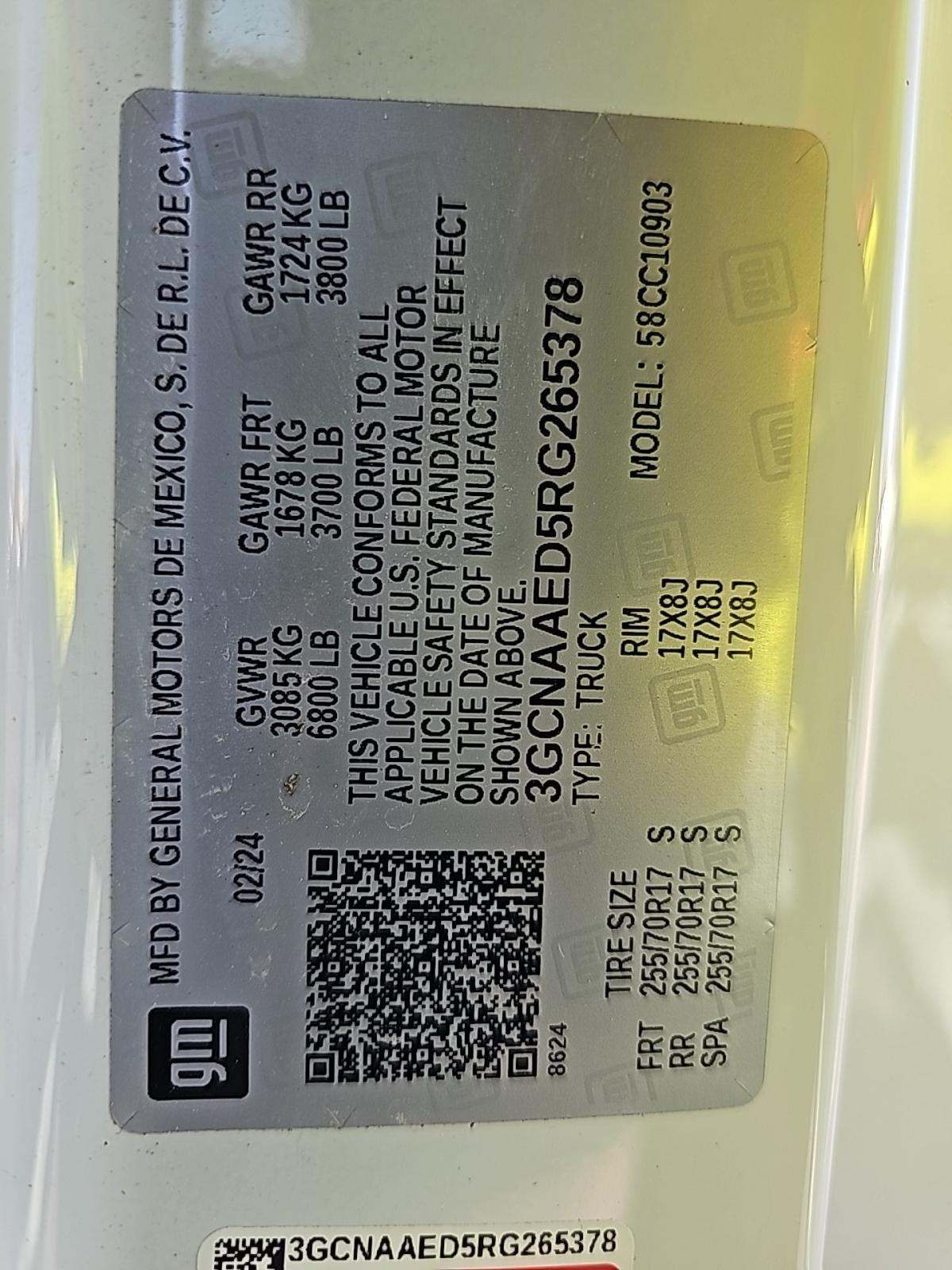 2024 Chevrolet Silverado 1500 Work Truck RWD