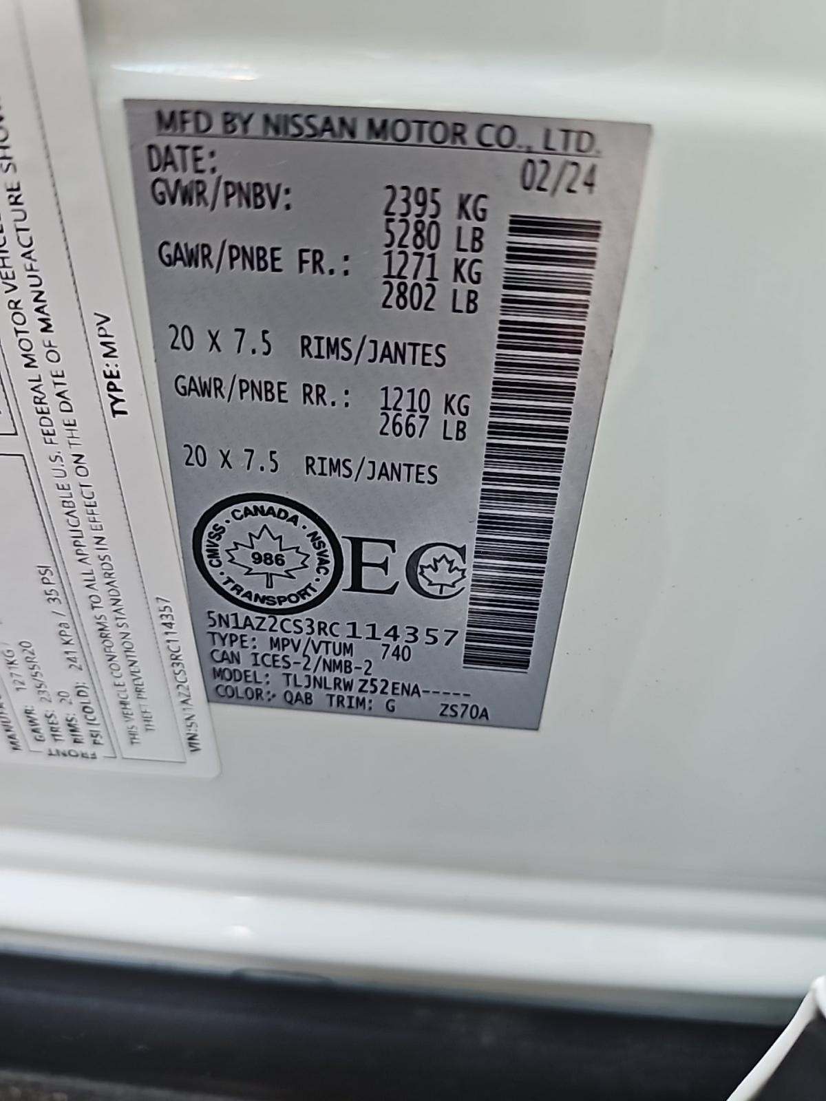 2024 Nissan Murano SL AWD