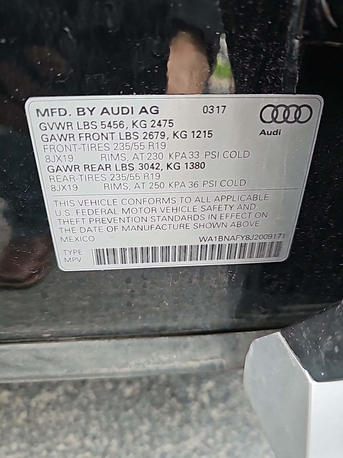 2018 Audi Q5 Premium Plus AWD