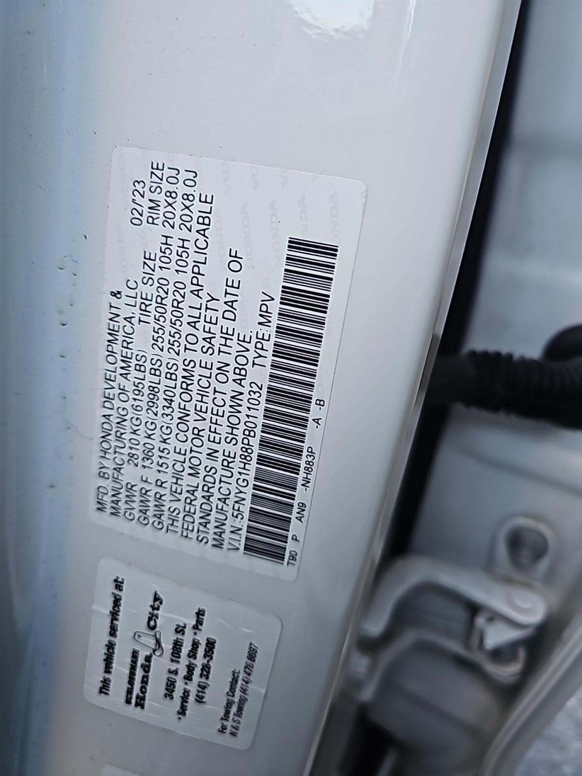 2023 Honda Pilot Elite AWD