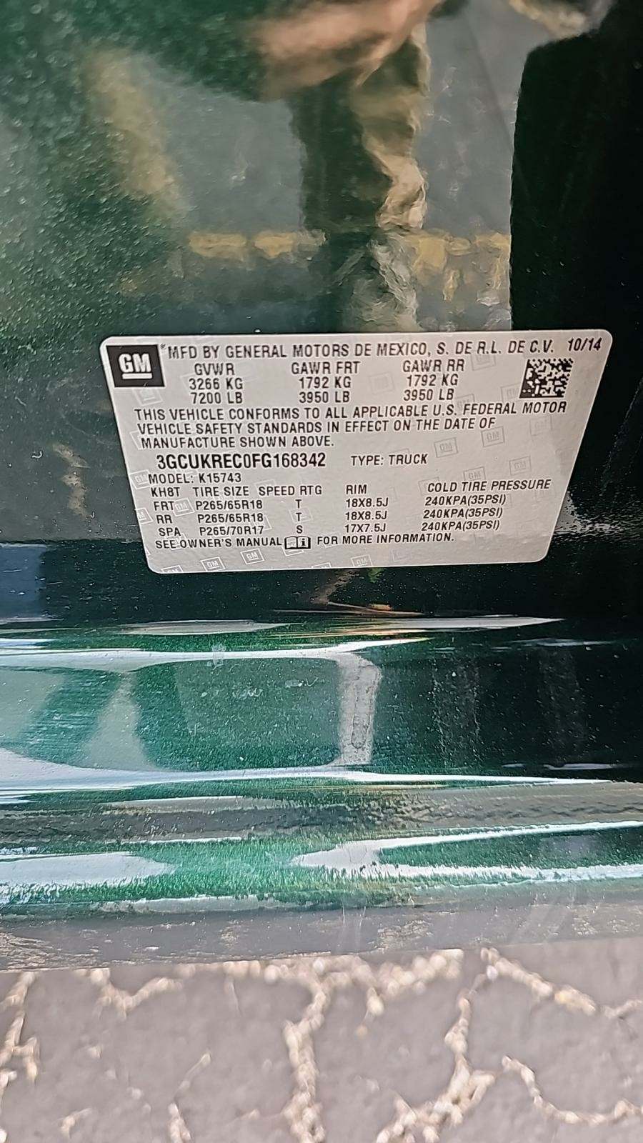 2015 Chevrolet Silverado 1500 LT AWD