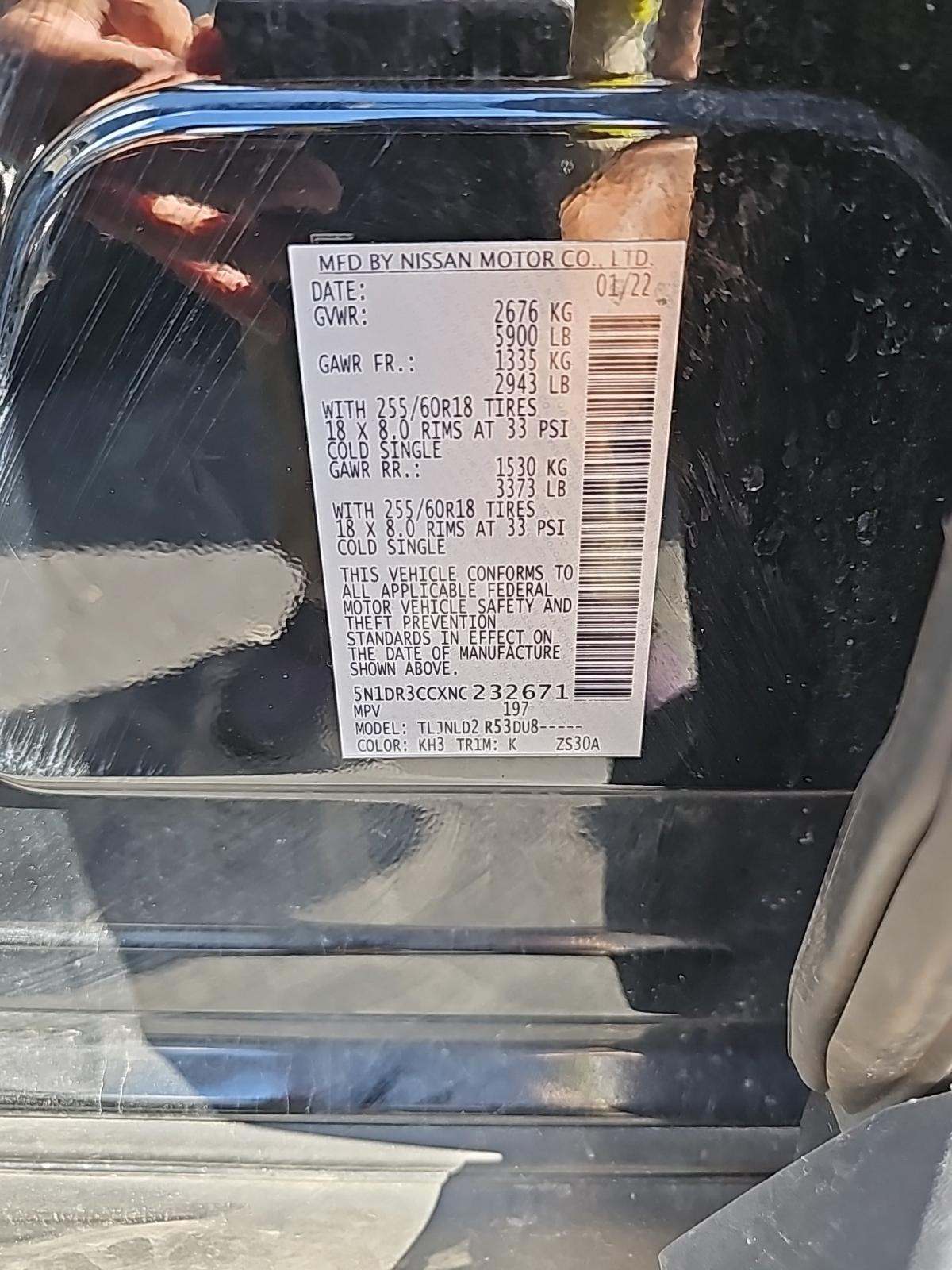 2022 Nissan Pathfinder SL AWD