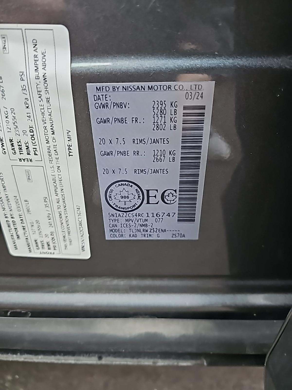 2024 Nissan Murano SL AWD