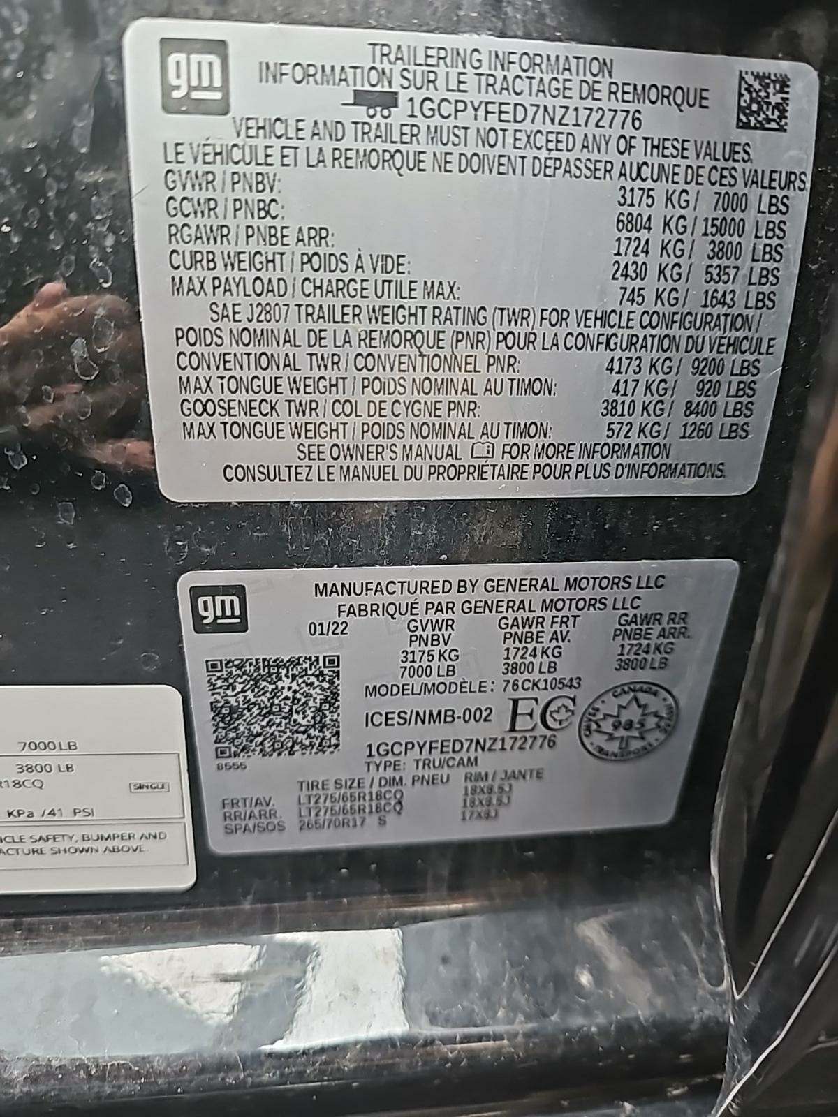 2022 Chevrolet Silverado 1500 LTD LT Trail Boss AWD