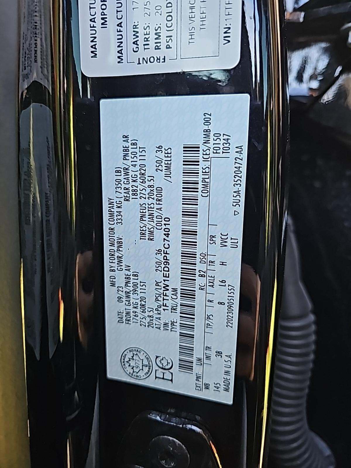 2023 Ford F-150 Hybrid Platinum AWD