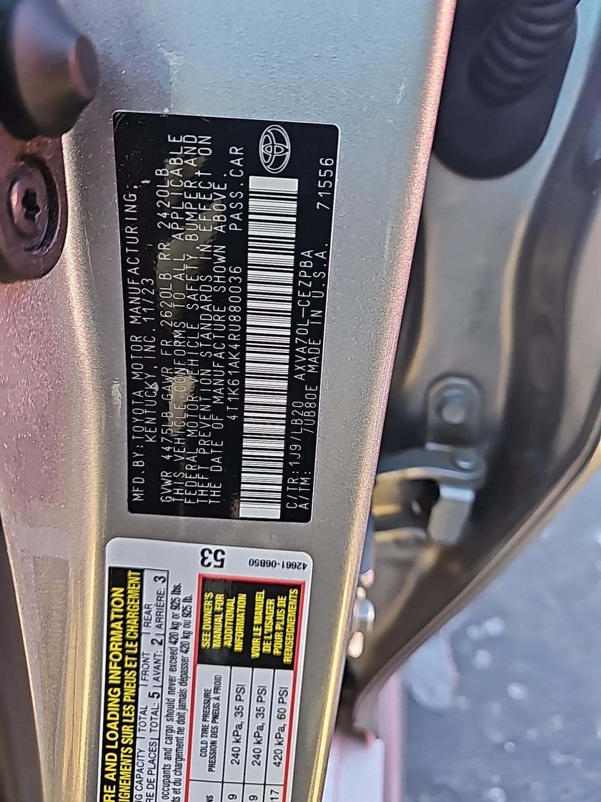 2024 Toyota Camry XSE FWD