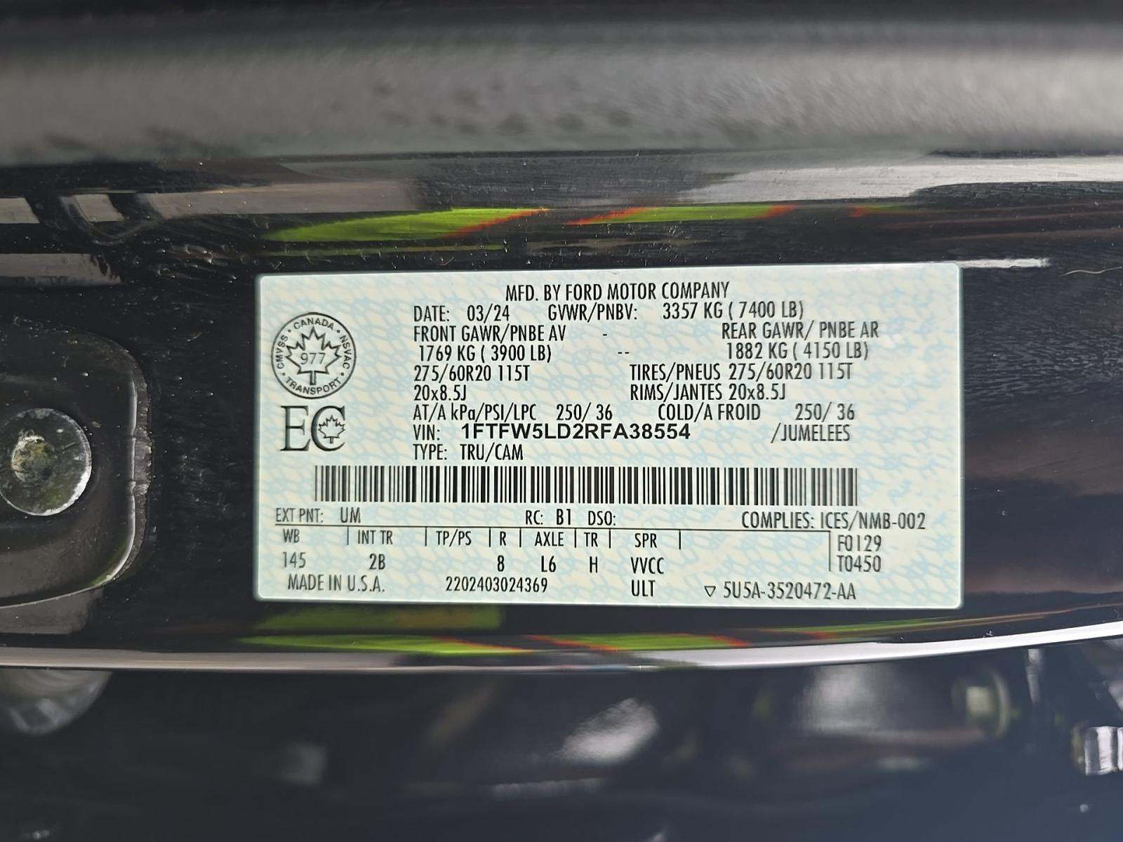 2024 Ford F-150 Hybrid Lariat AWD
