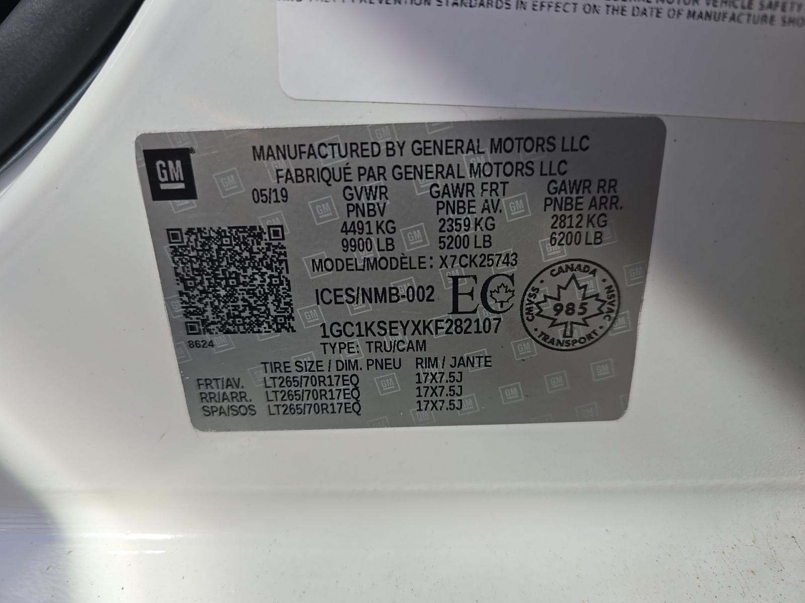 2019 Chevrolet Silverado 2500HD LT AWD