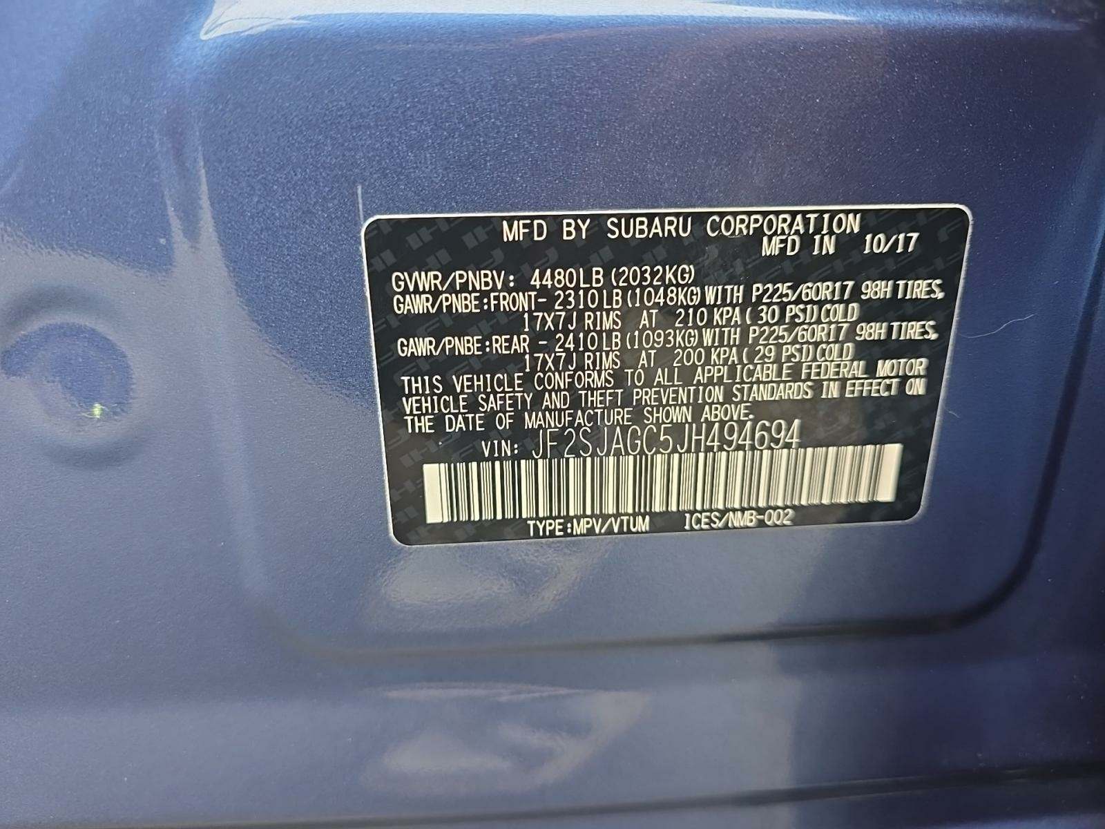 2018 Subaru Forester 2.5i Premium AWD