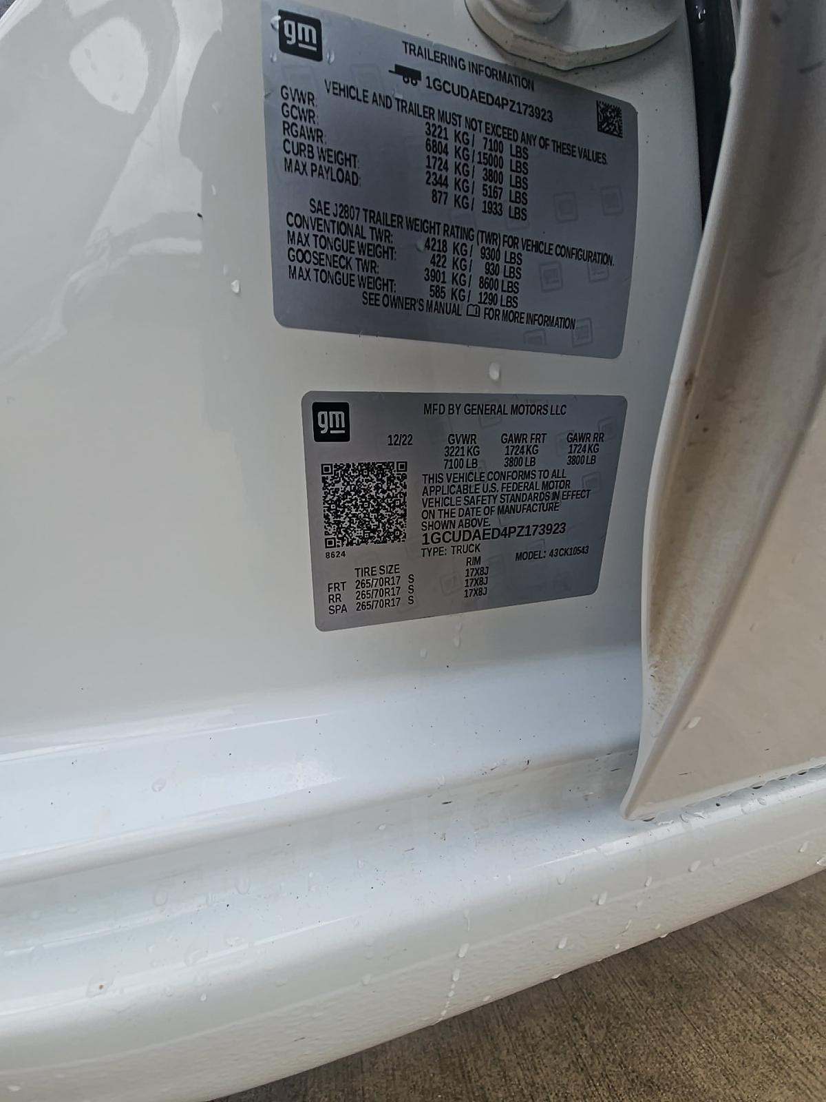 2023 Chevrolet Silverado 1500 Work Truck AWD