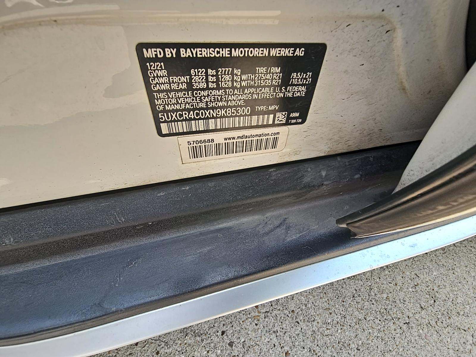 2022 BMW X5 sDrive40i RWD