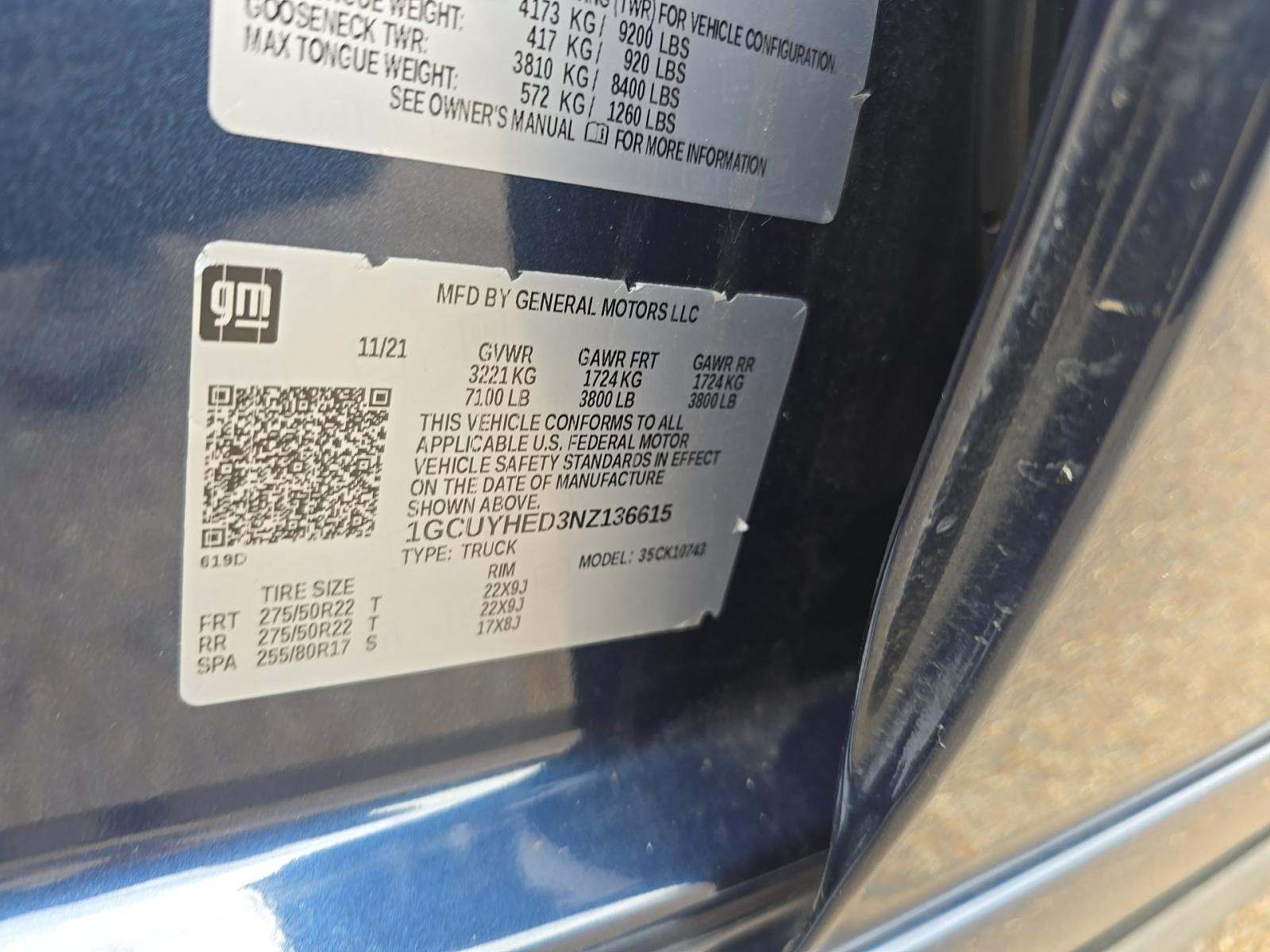2022 Chevrolet Silverado 1500 High Country AWD