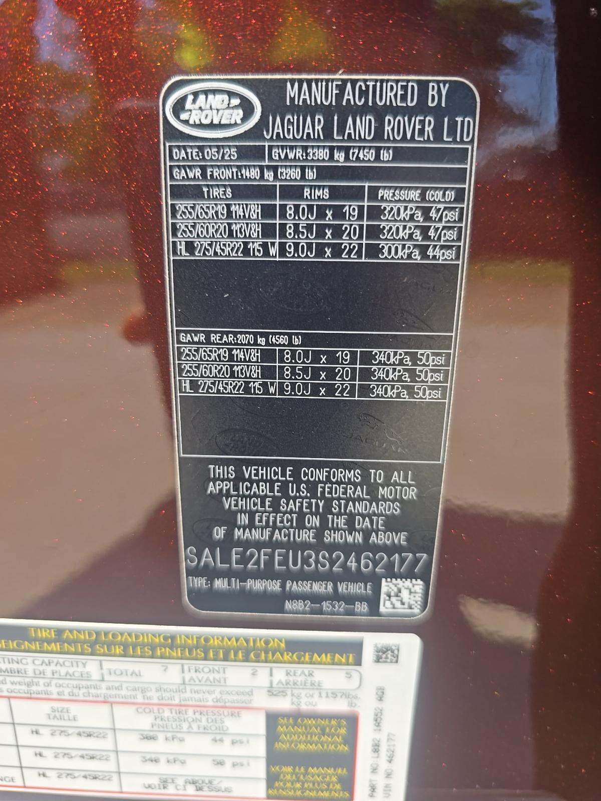 2025 Land Rover Defender 130 X-Dynamic SE AWD