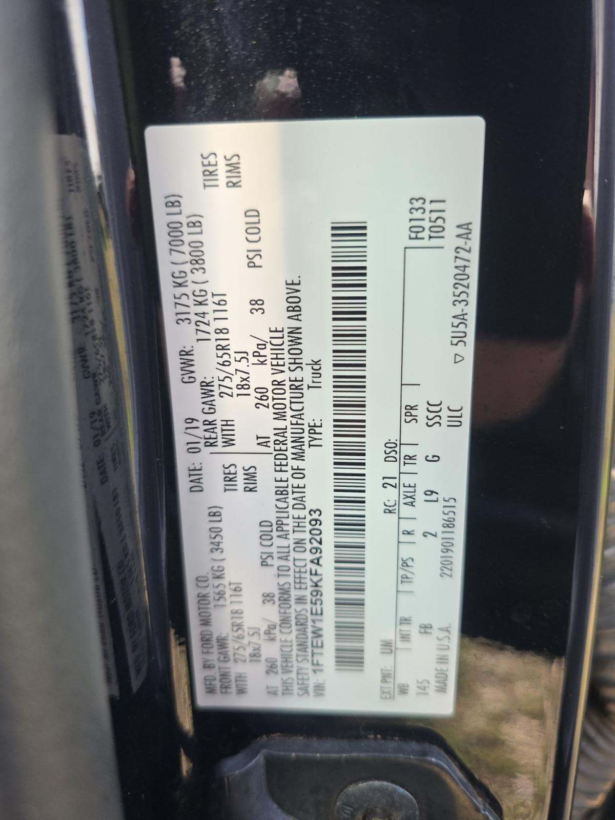 2019 Ford F-150 XLT AWD