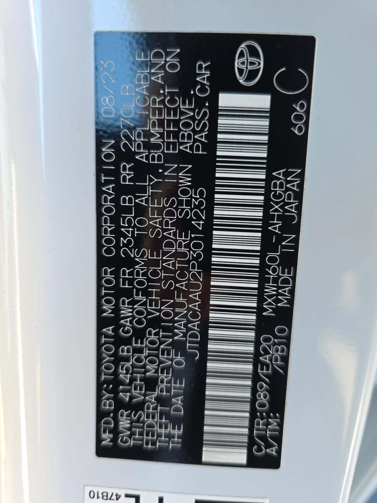 2023 Toyota Prius XLE FWD