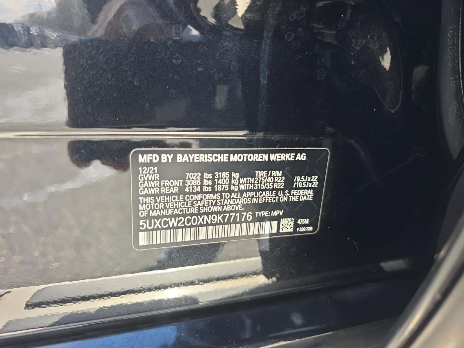 2022 BMW X7 xDrive40i AWD