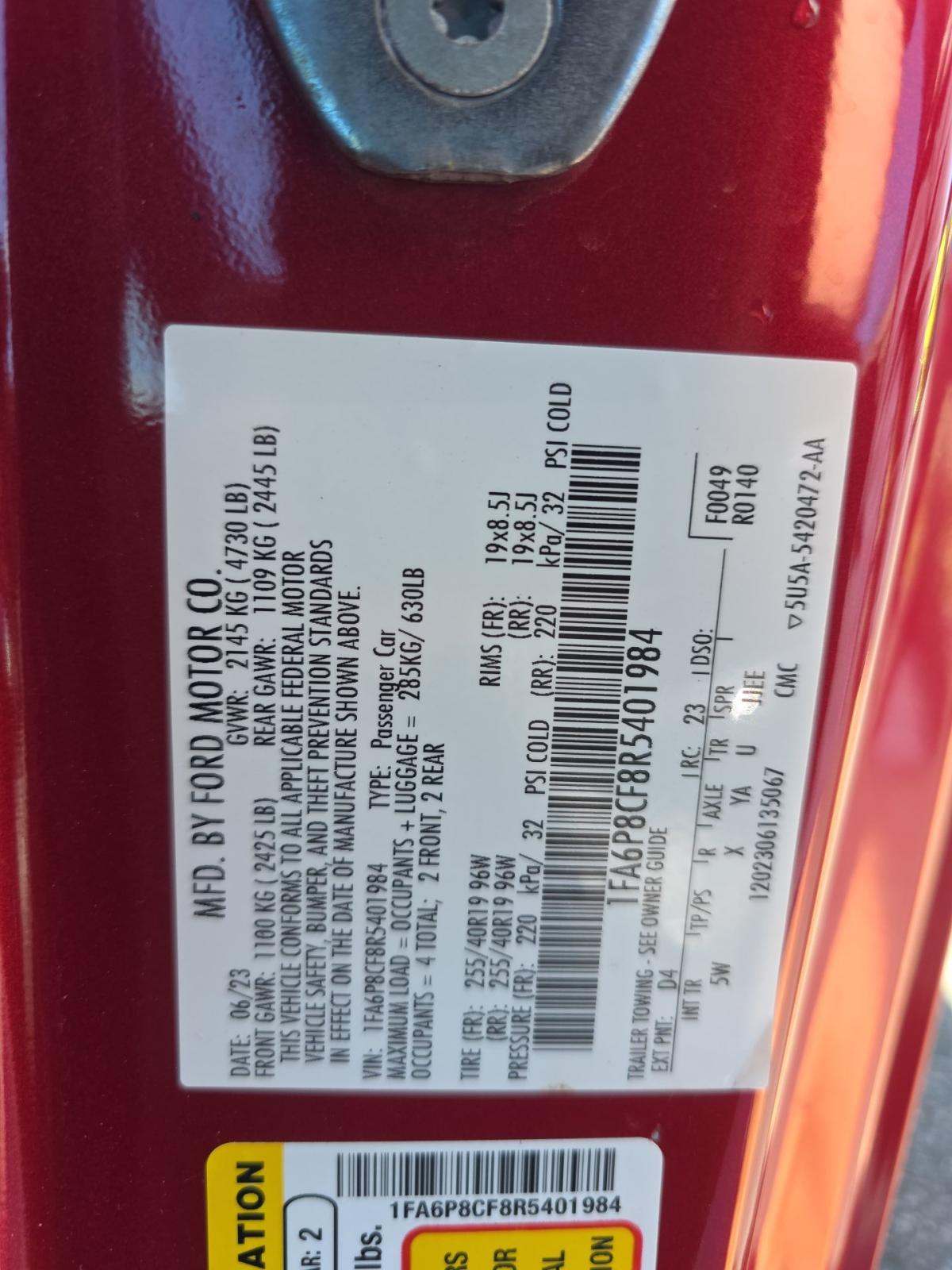 2024 Ford Mustang GT Premium RWD