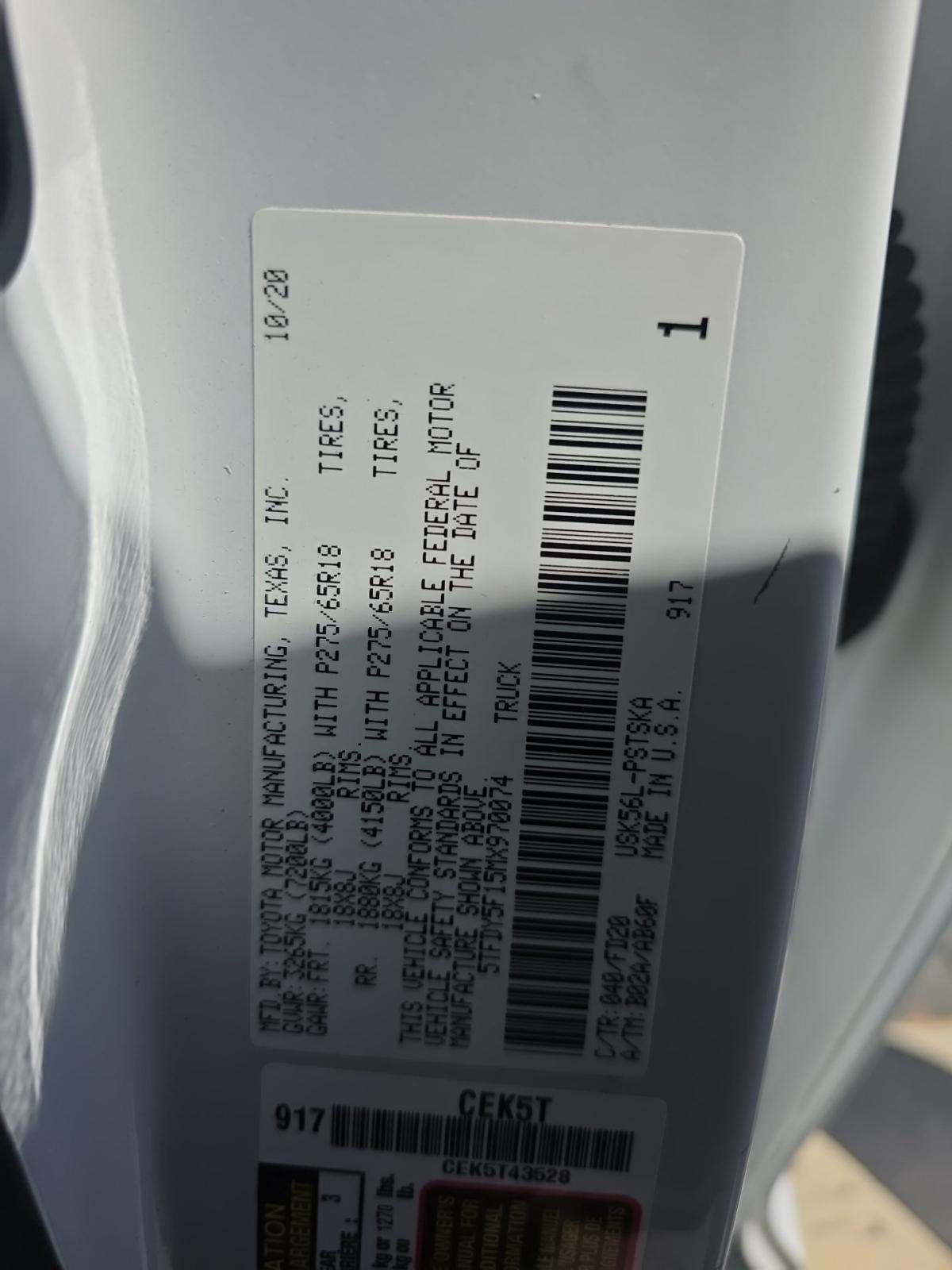 2021 Toyota Tundra SR5 AWD