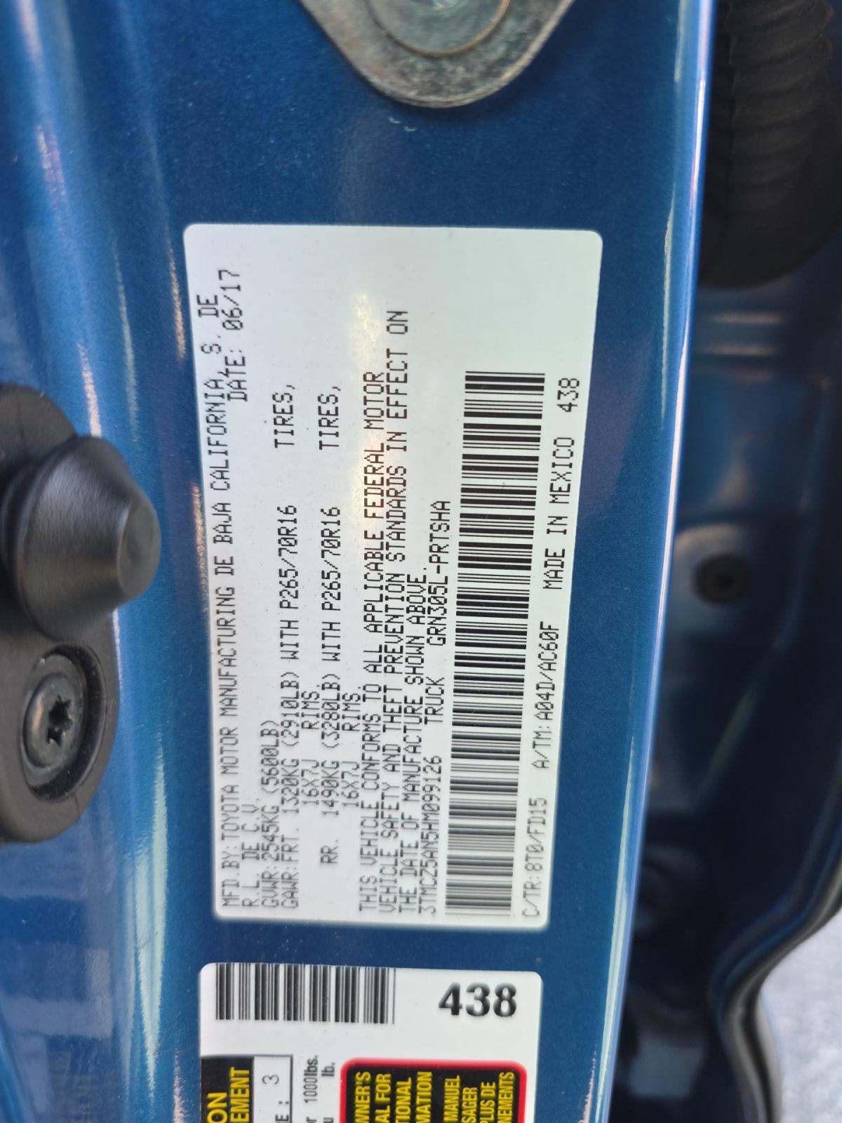 2017 Toyota Tacoma TRD Off-Road AWD