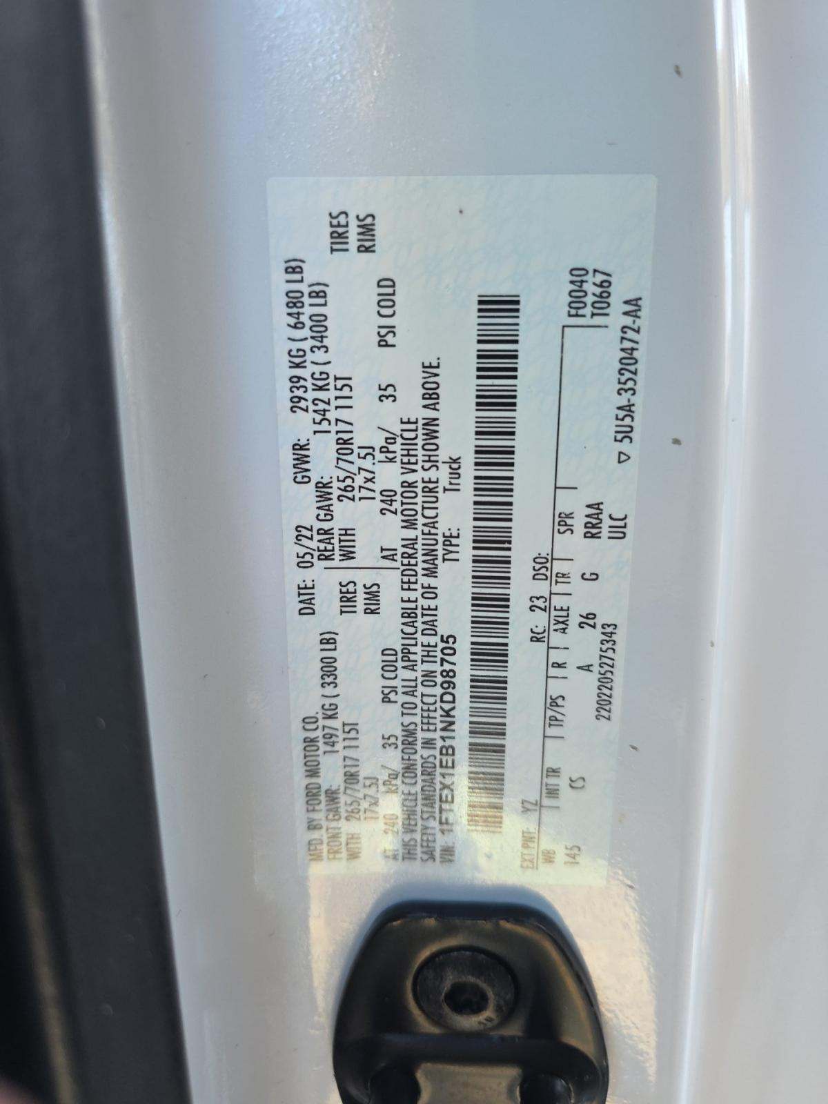 2022 Ford F-150 XL AWD