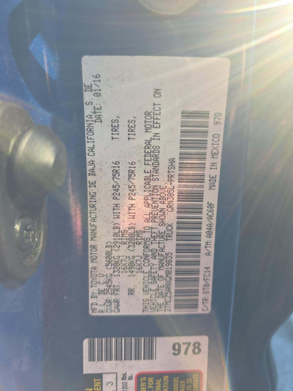 2016 Toyota Tacoma SR5 AWD