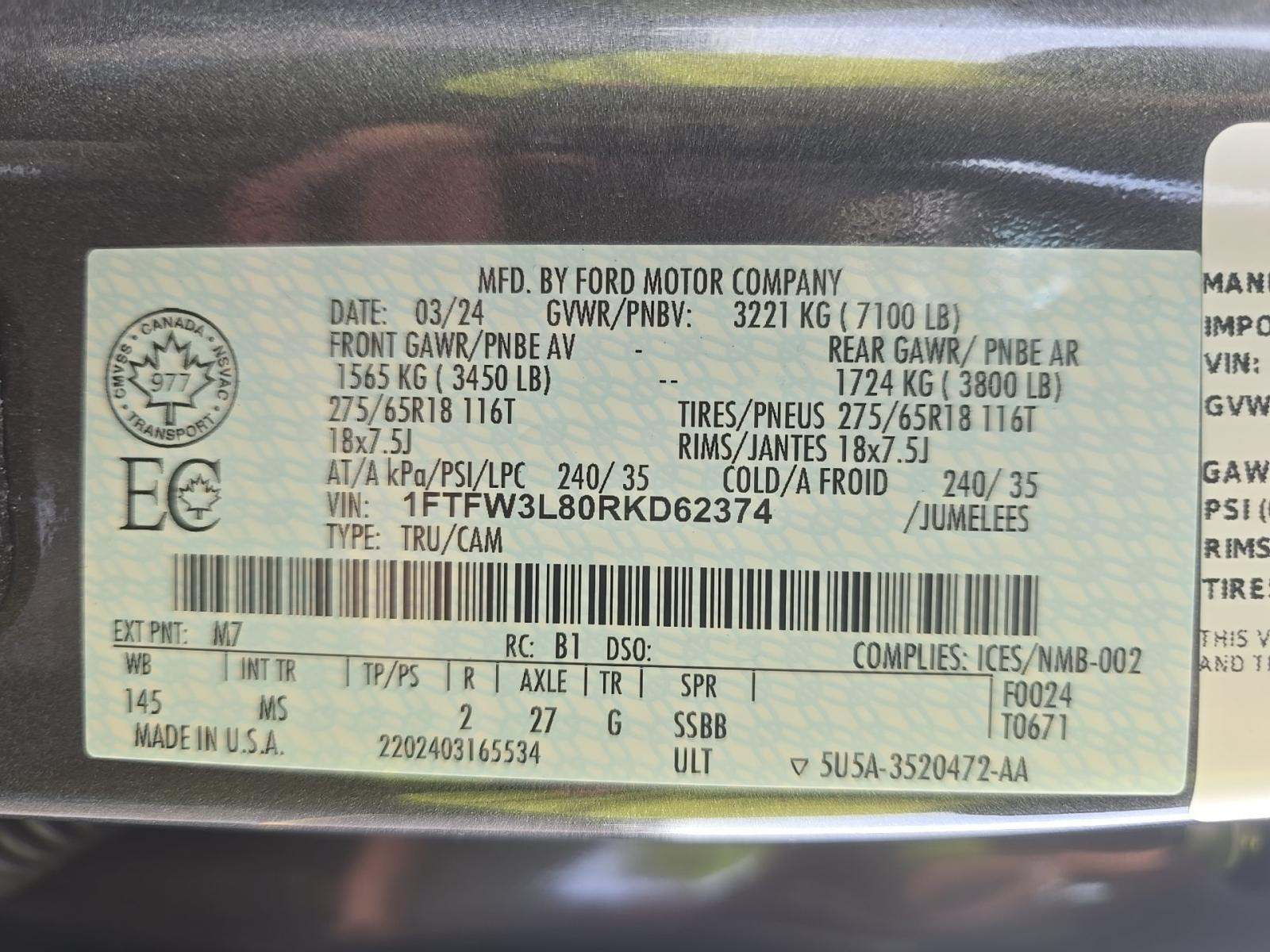 2024 Ford F-150 XLT AWD