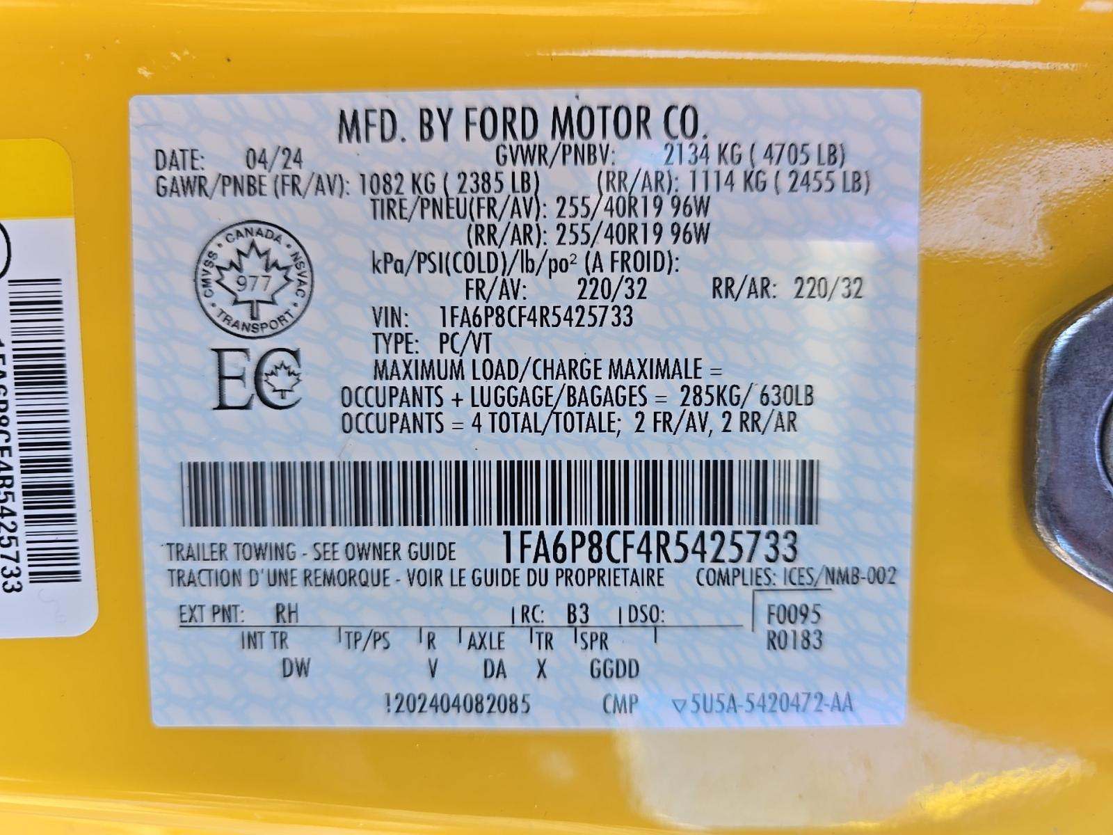 2024 Ford Mustang GT RWD