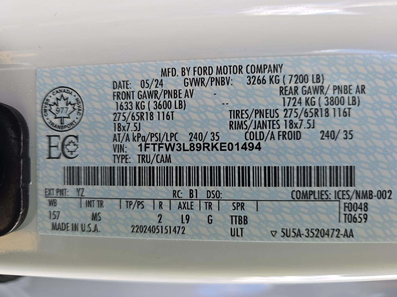 2024 Ford F-150 XLT AWD