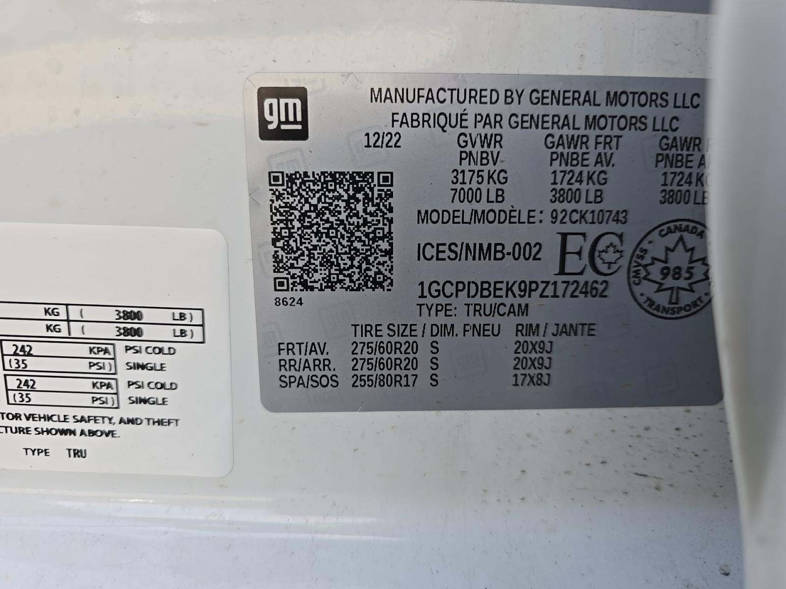 2023 Chevrolet Silverado 1500 Custom AWD