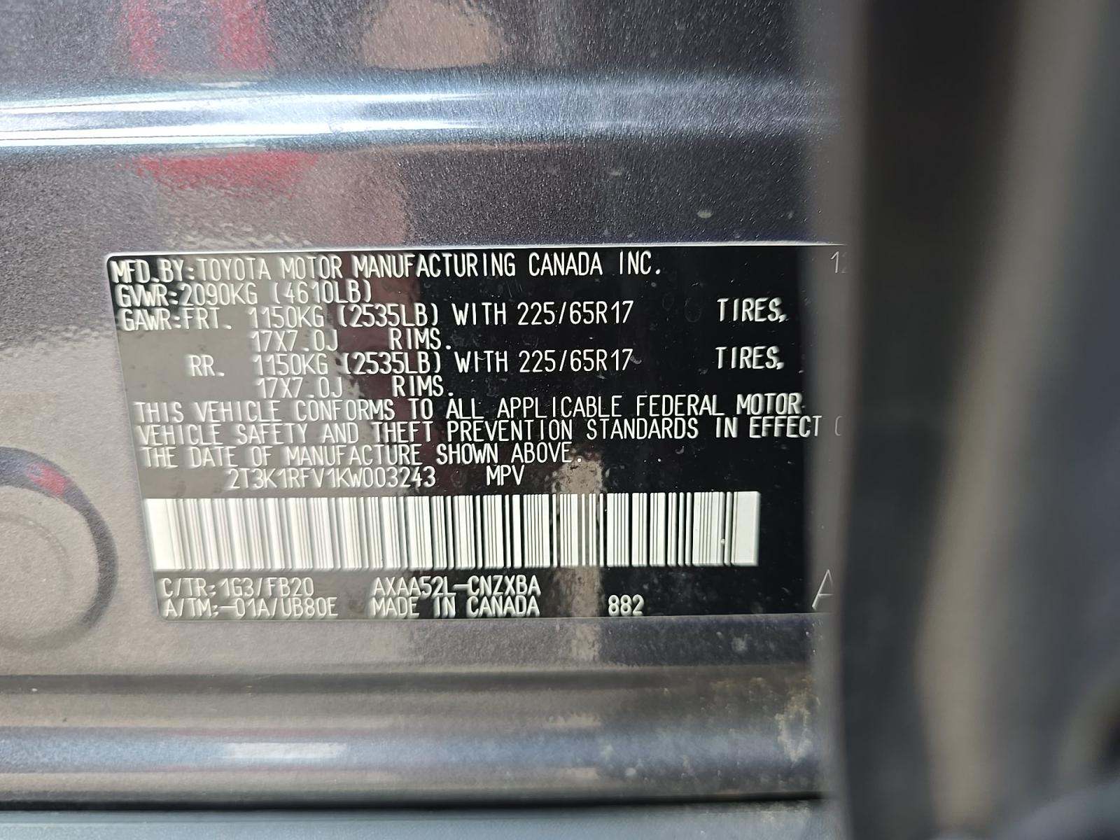 2019 Toyota RAV4 LE FWD