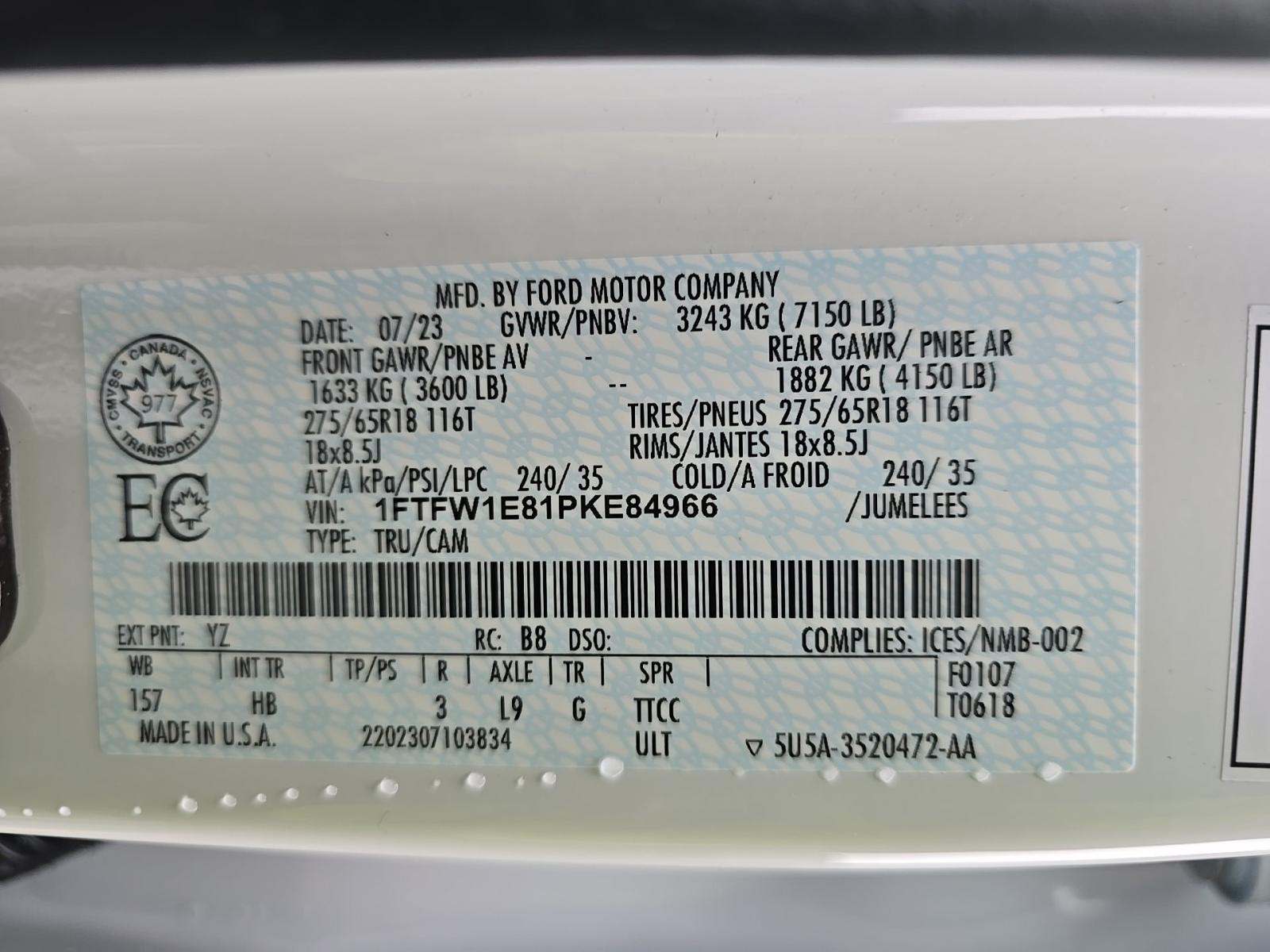 2023 Ford F-150 Lariat AWD