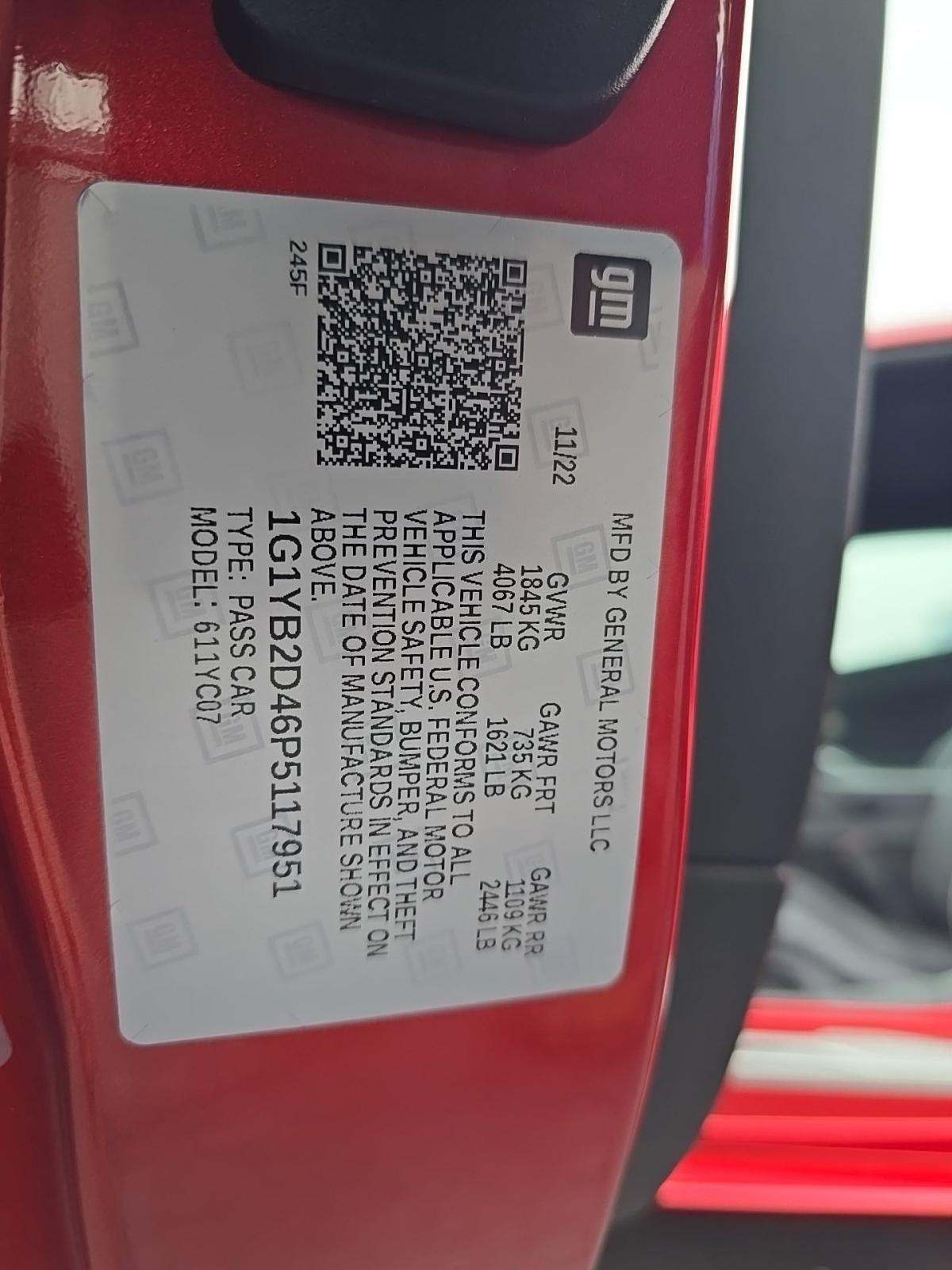 2023 Chevrolet Corvette Stingray RWD