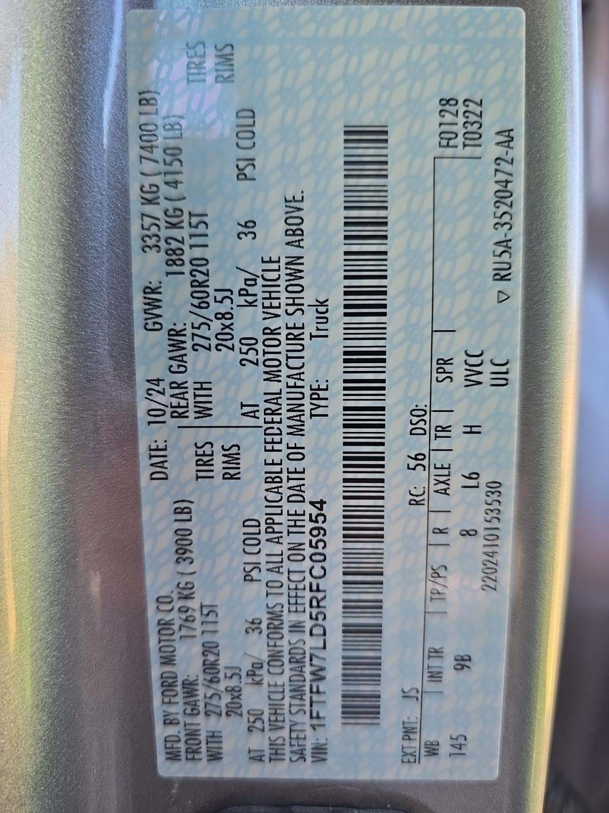 2024 Ford F-150 Hybrid Platinum AWD